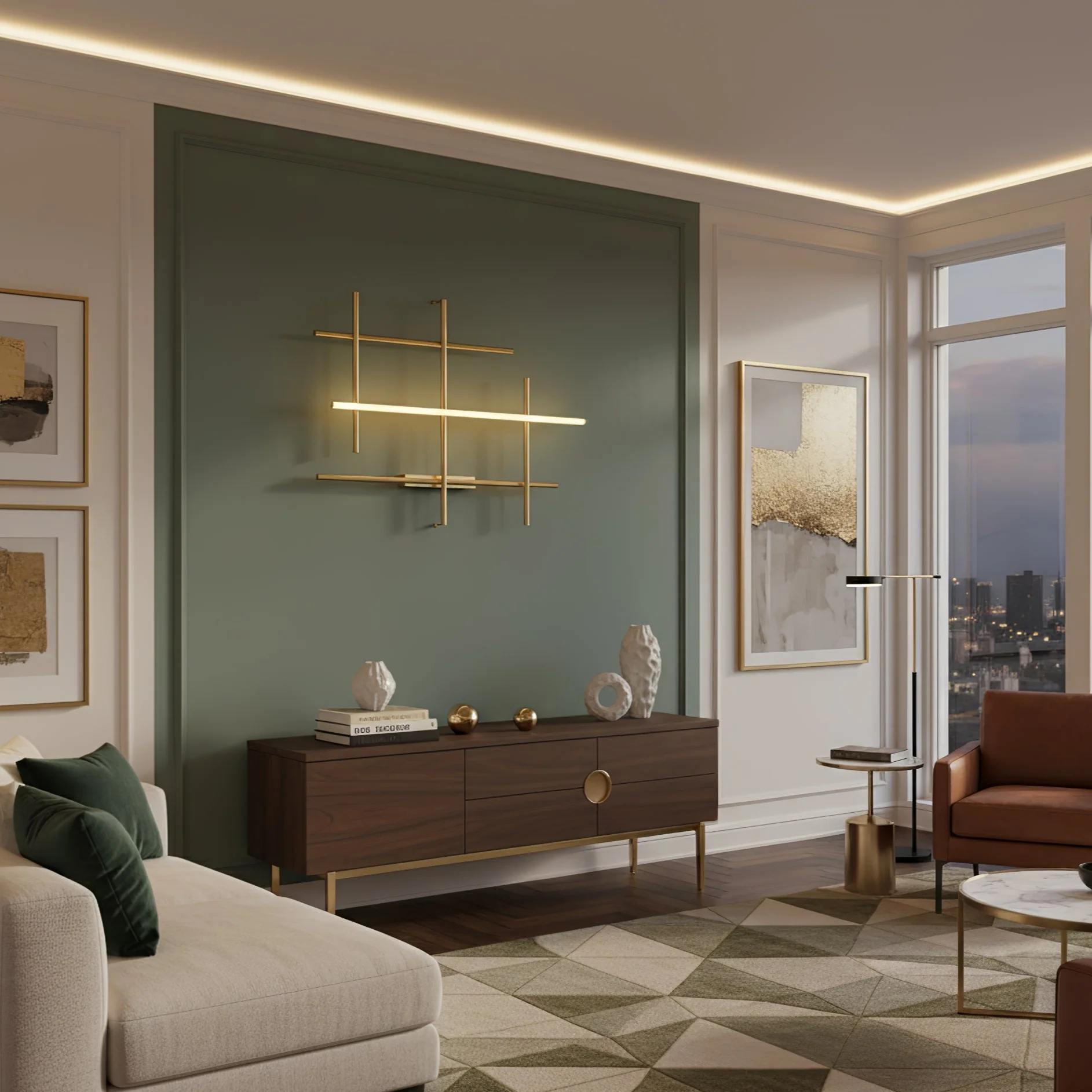 Geometric Linear Wall Lamp - Image 5