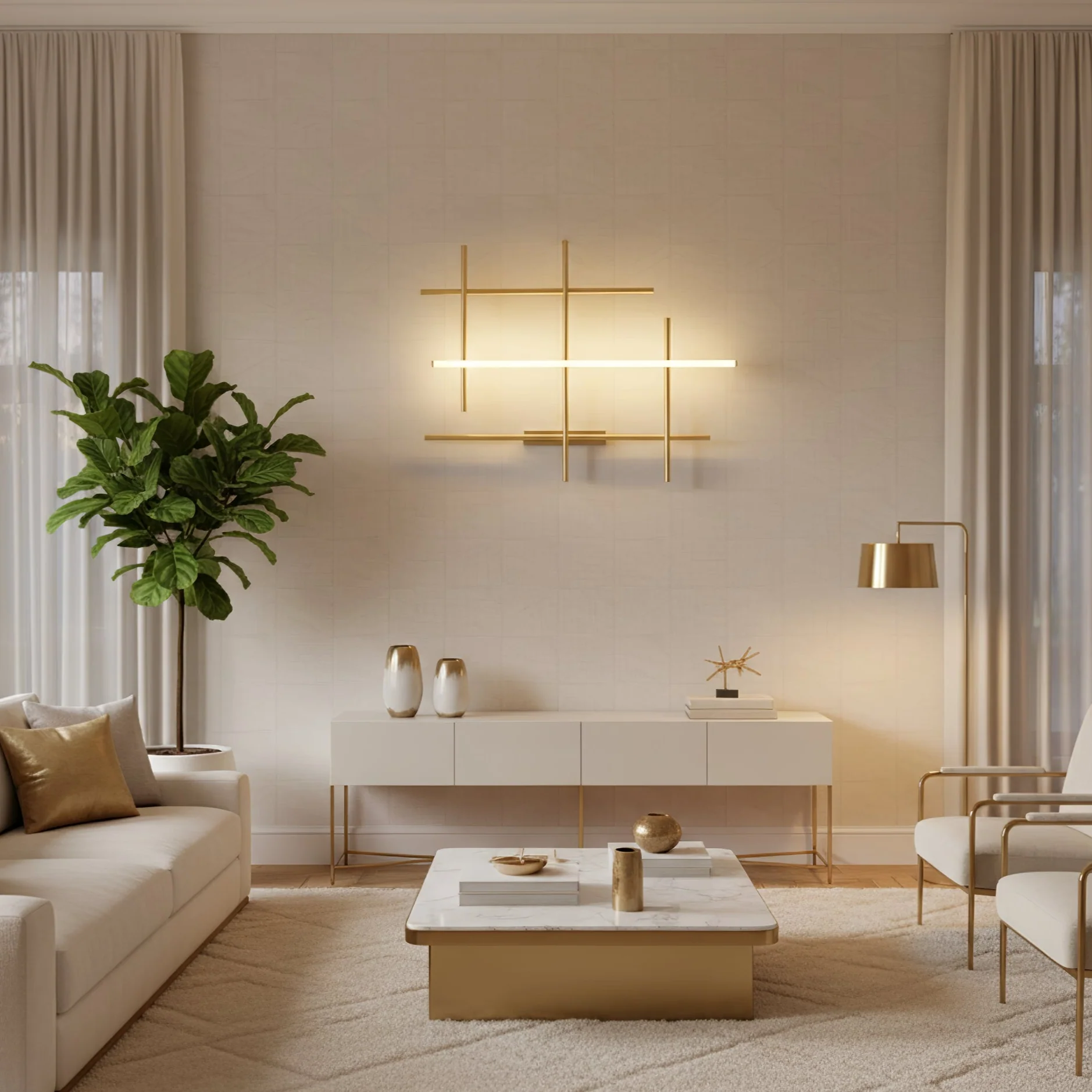 Geometric Linear Wall Lamp - Image 7