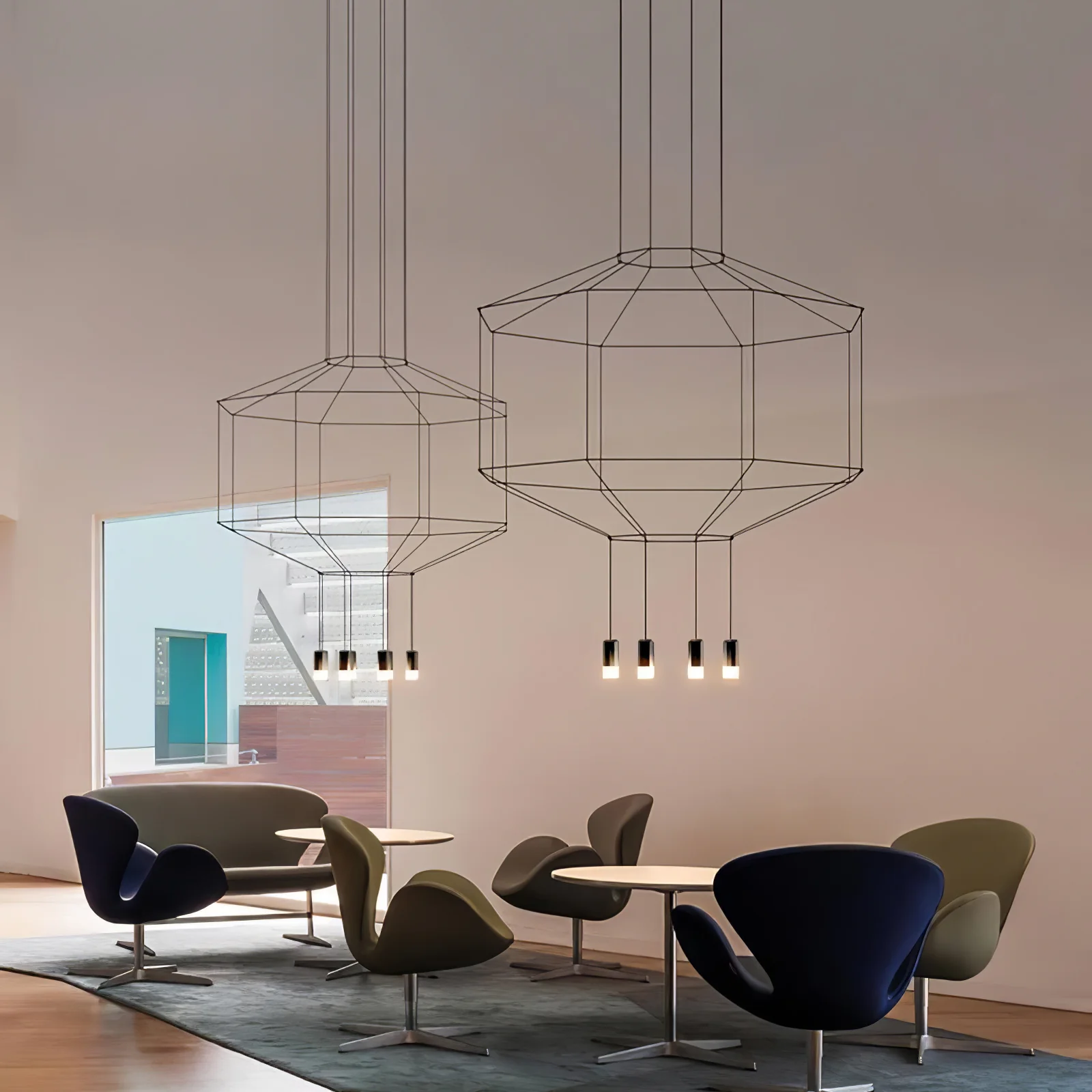 Geometric Lines Pendant Lamp - Image 2