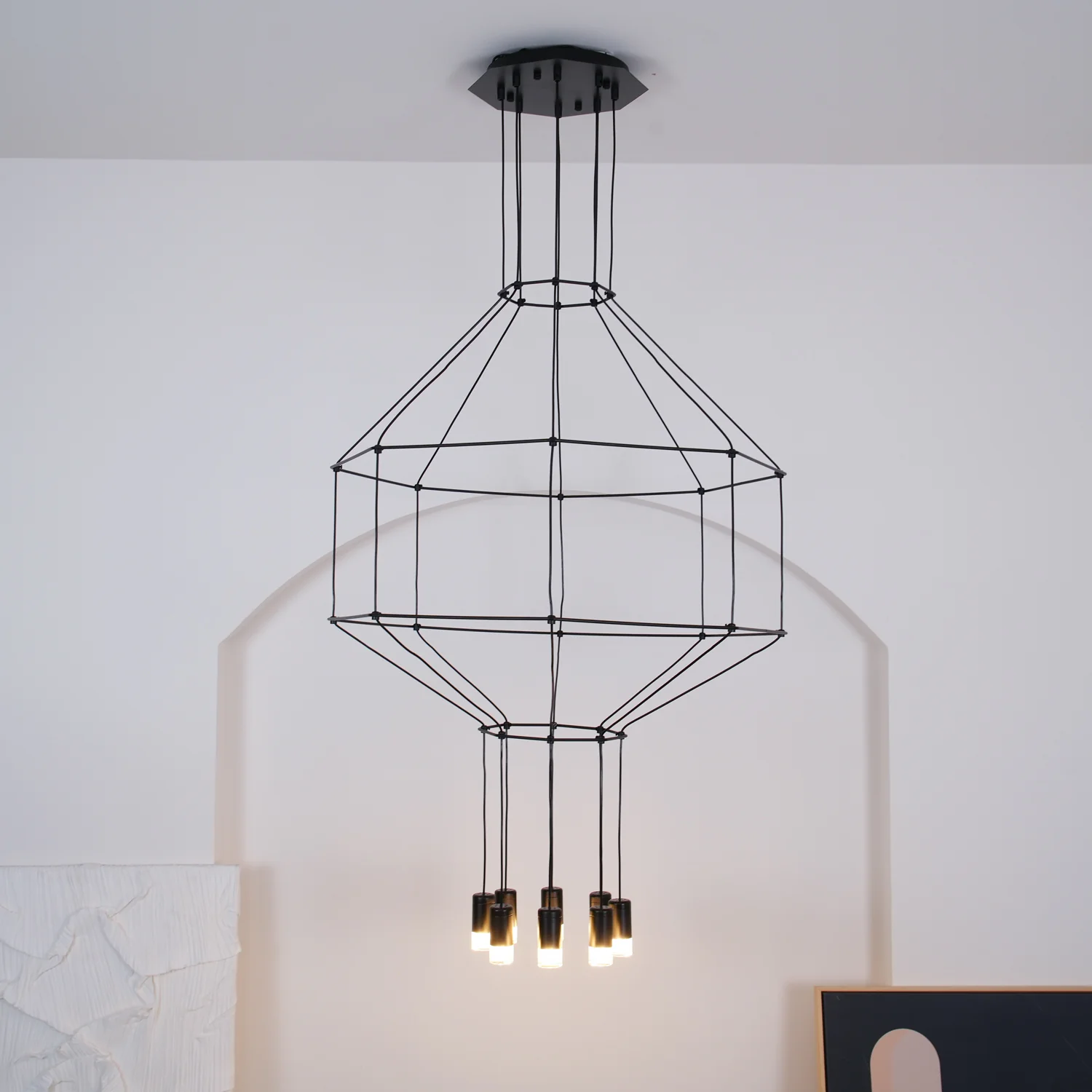Geometric Lines Pendant Lamp - Image 4