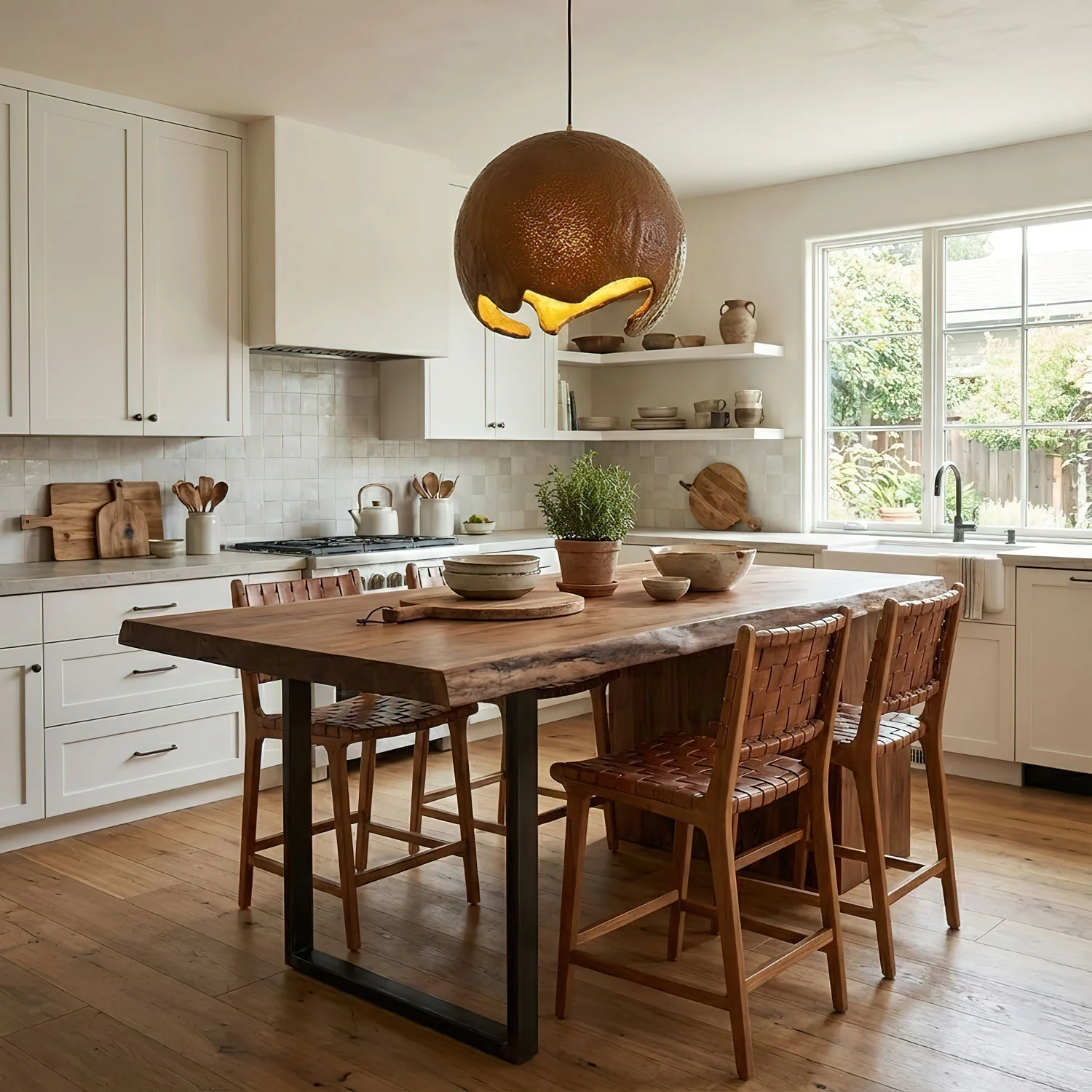 Geometric Resin Pendant Light - Image 6