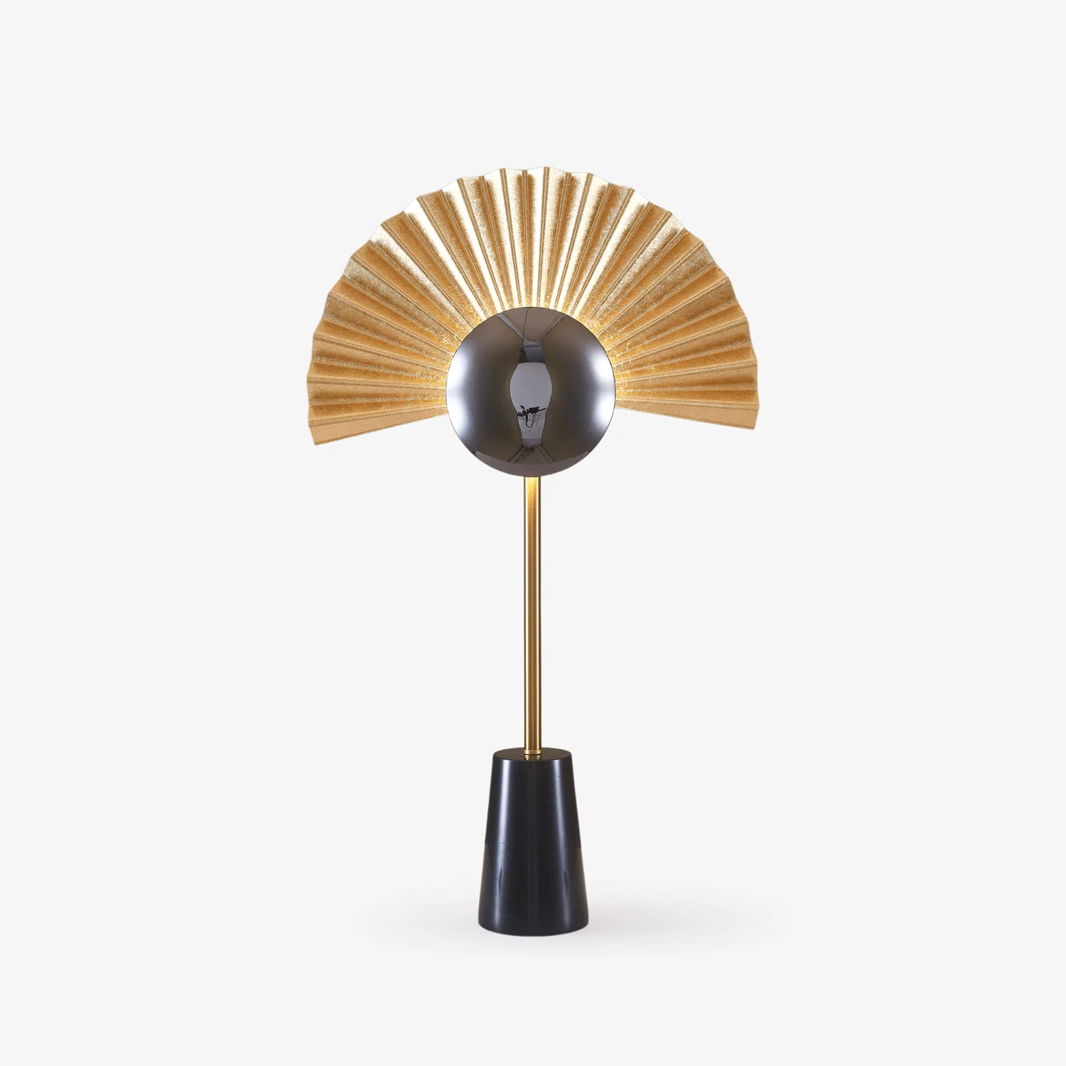 Gilded Fan Table Lamp