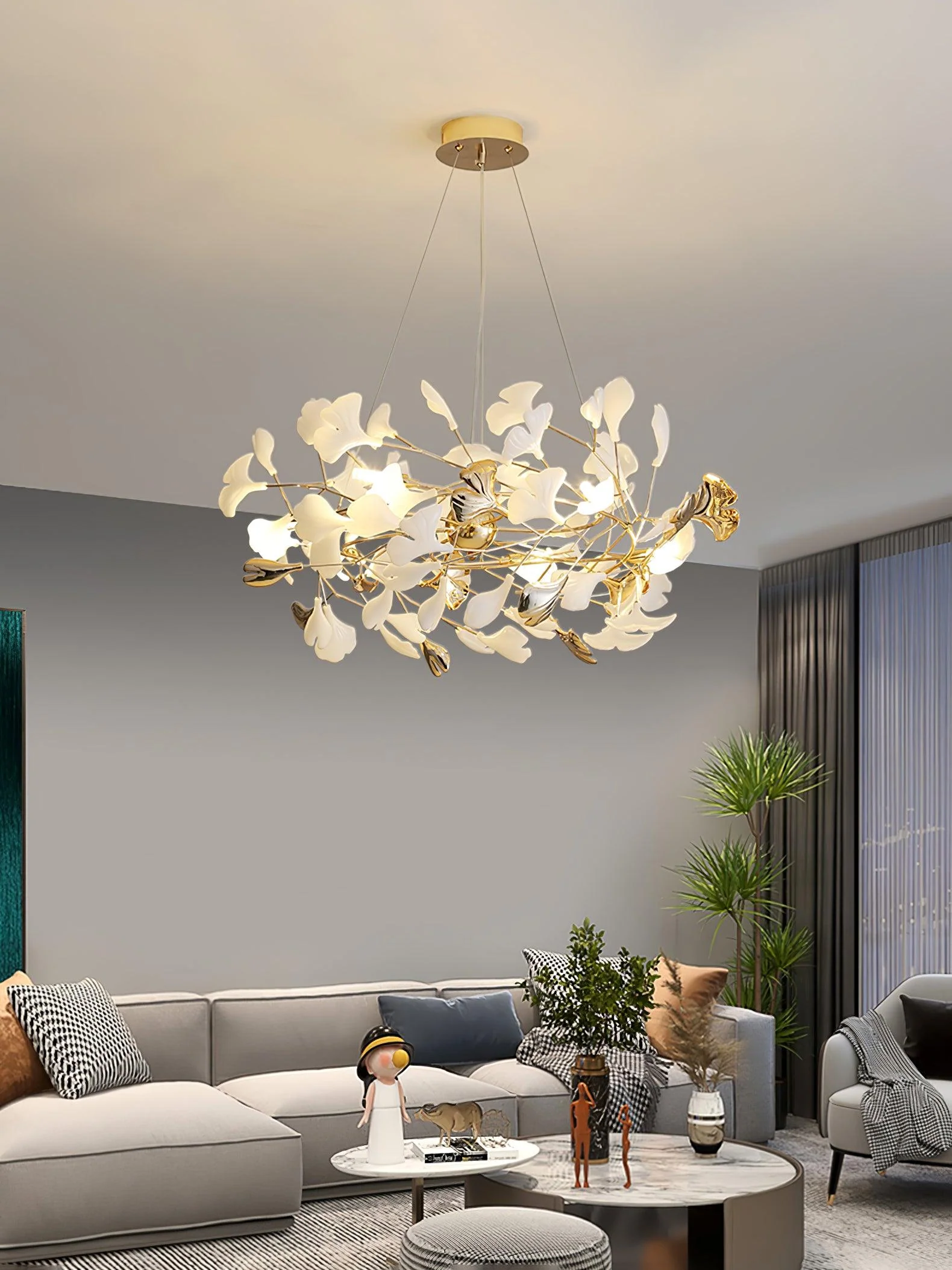 Gingko Chandelier H - Image 20