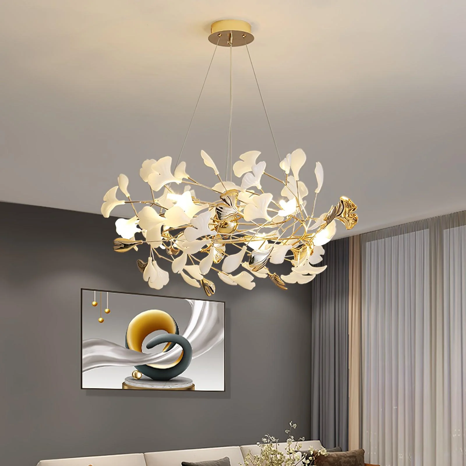 Gingko Chandelier H - Image 24