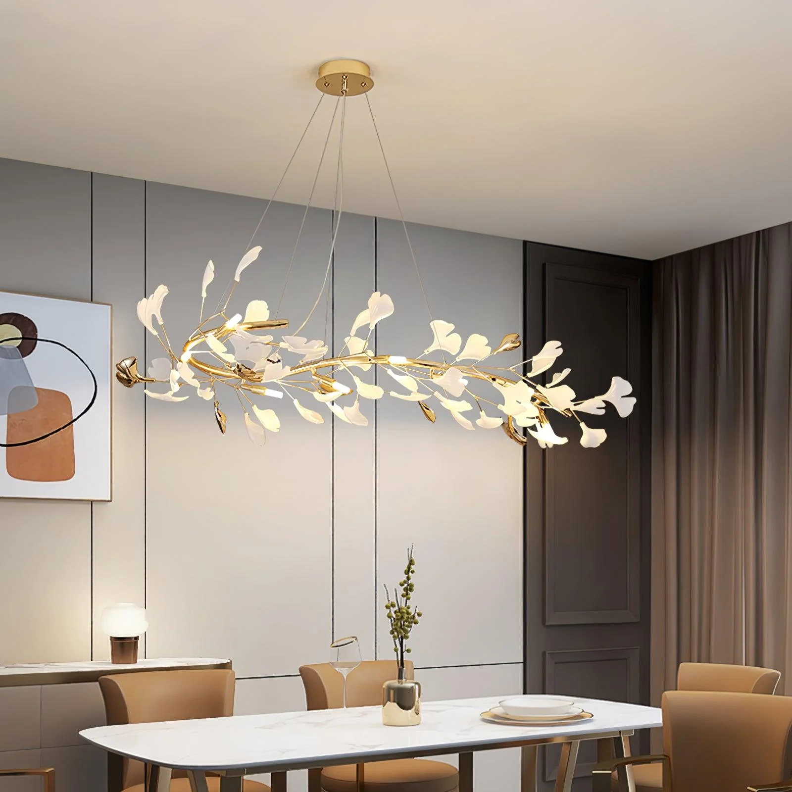 Gingko Chandelier T - Image 33