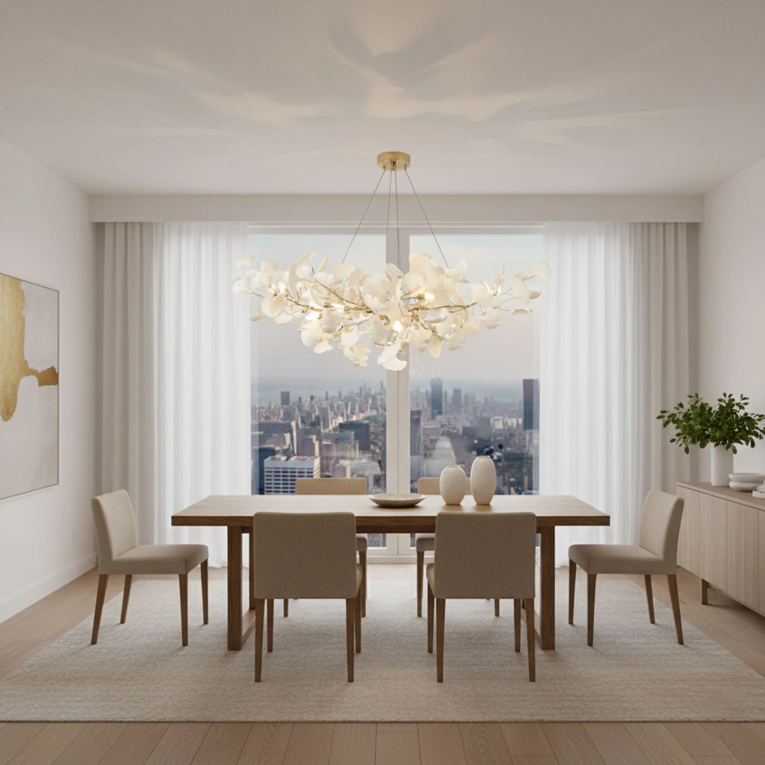 Horizon Bloom Gingko Chandelier - Image 10