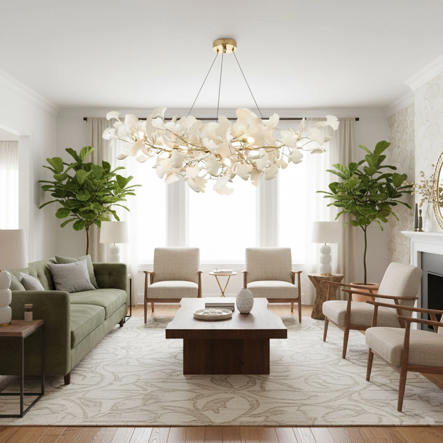 Horizon Bloom Gingko Chandelier - Image 16