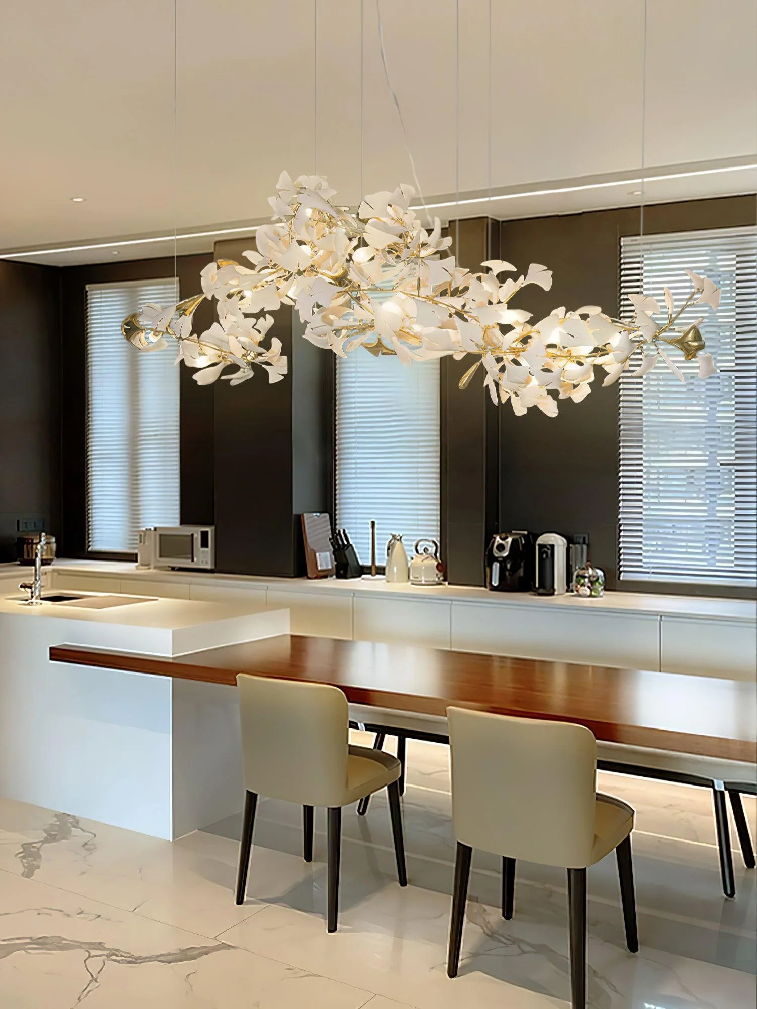 Horizon Bloom Gingko Chandelier - Image 40