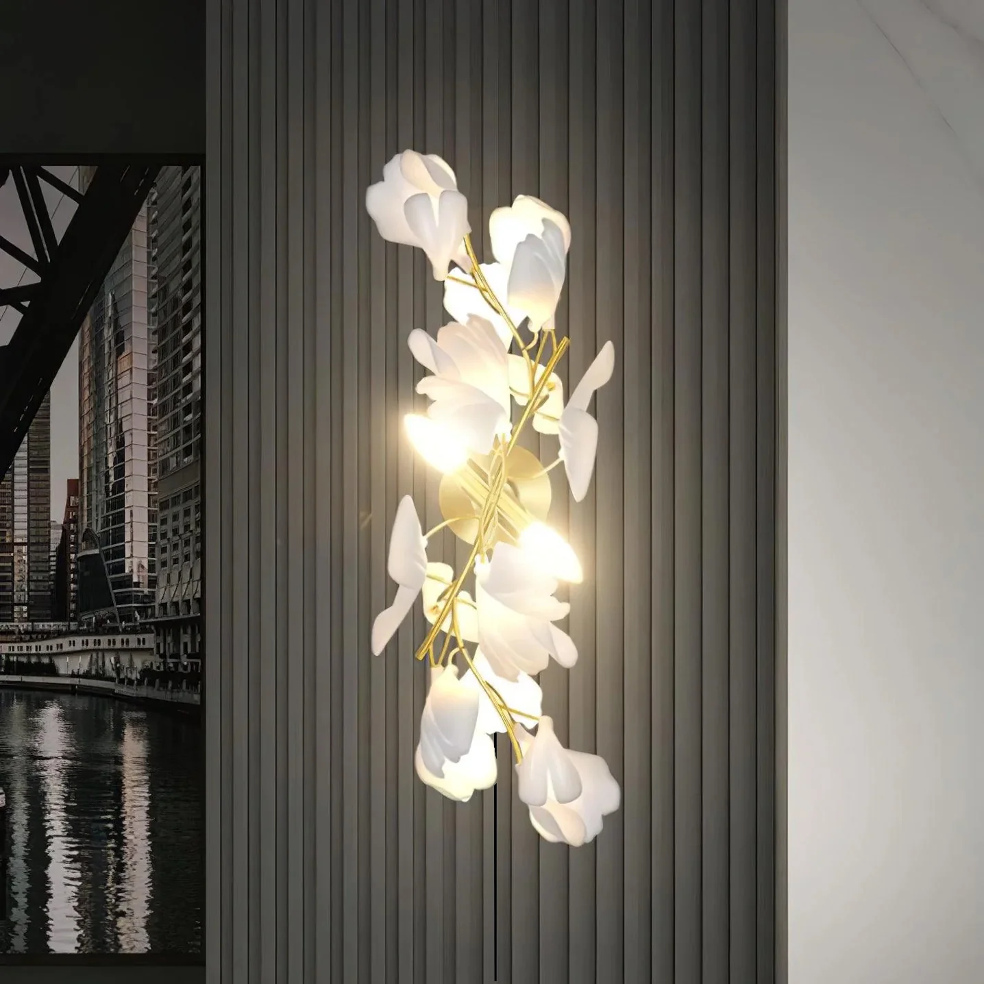 Gingko Flowers Wall Lamp - Image 5
