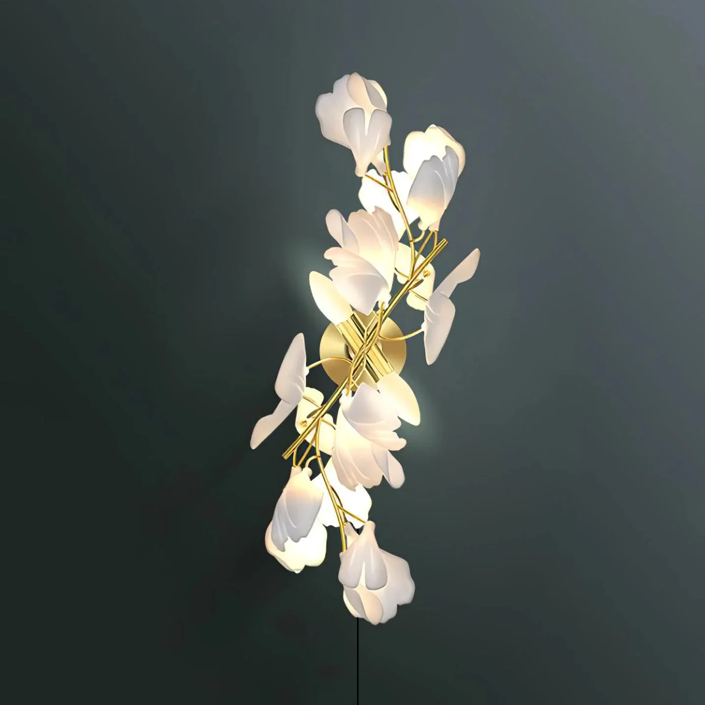 Gingko Flowers Wall Lamp - Image 8
