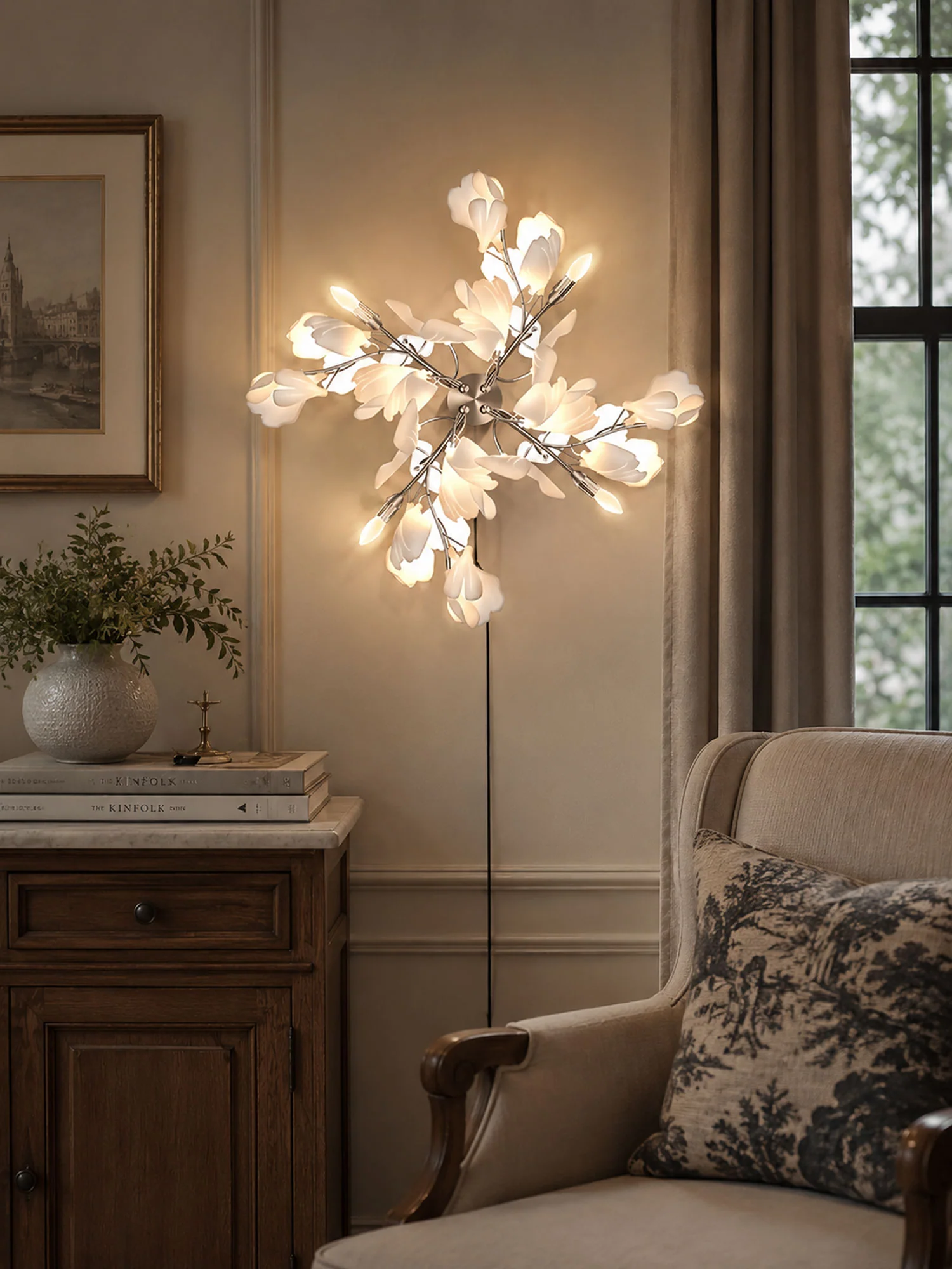 Gingko Flowers Plug-in Wall Lamp - Image 3