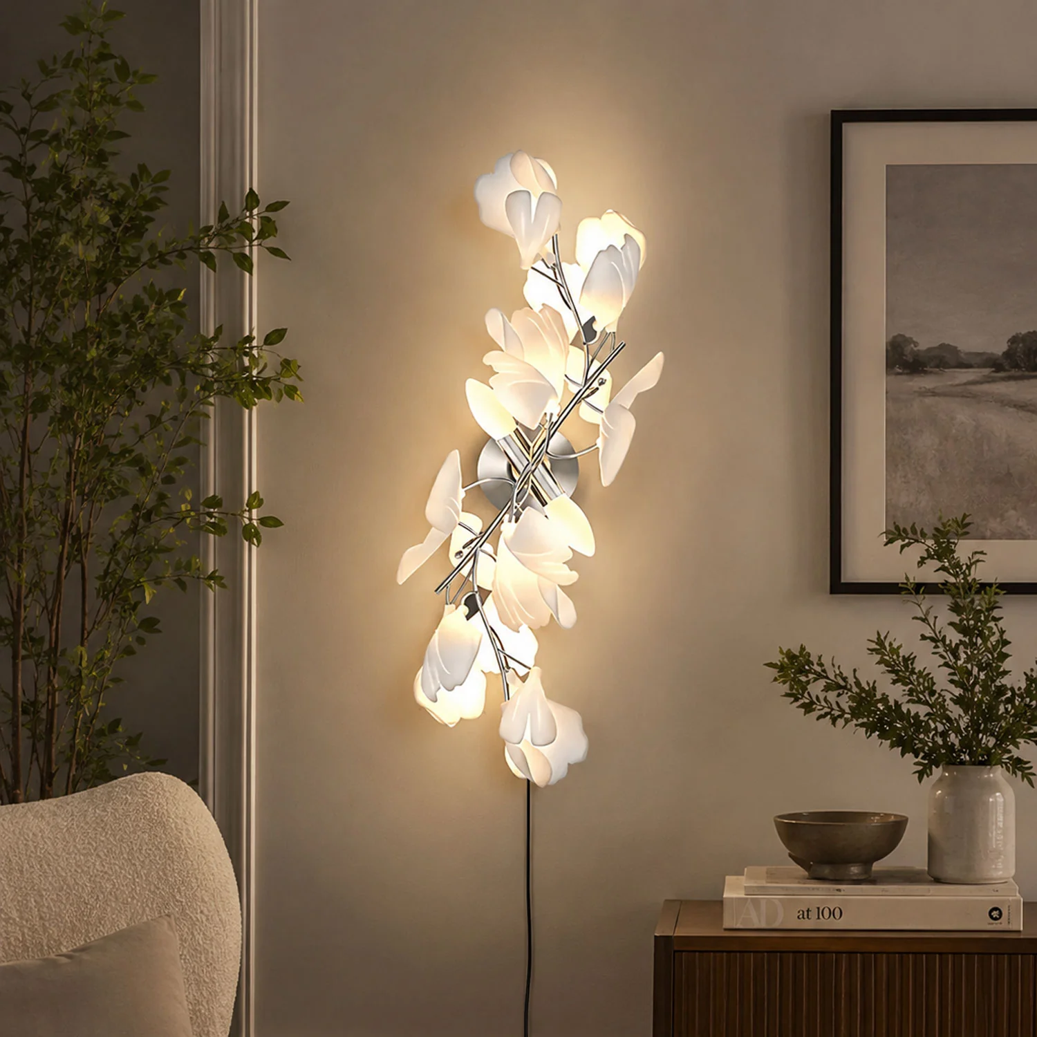 Gingko Flowers Plug-in Wall Lamp - Image 4