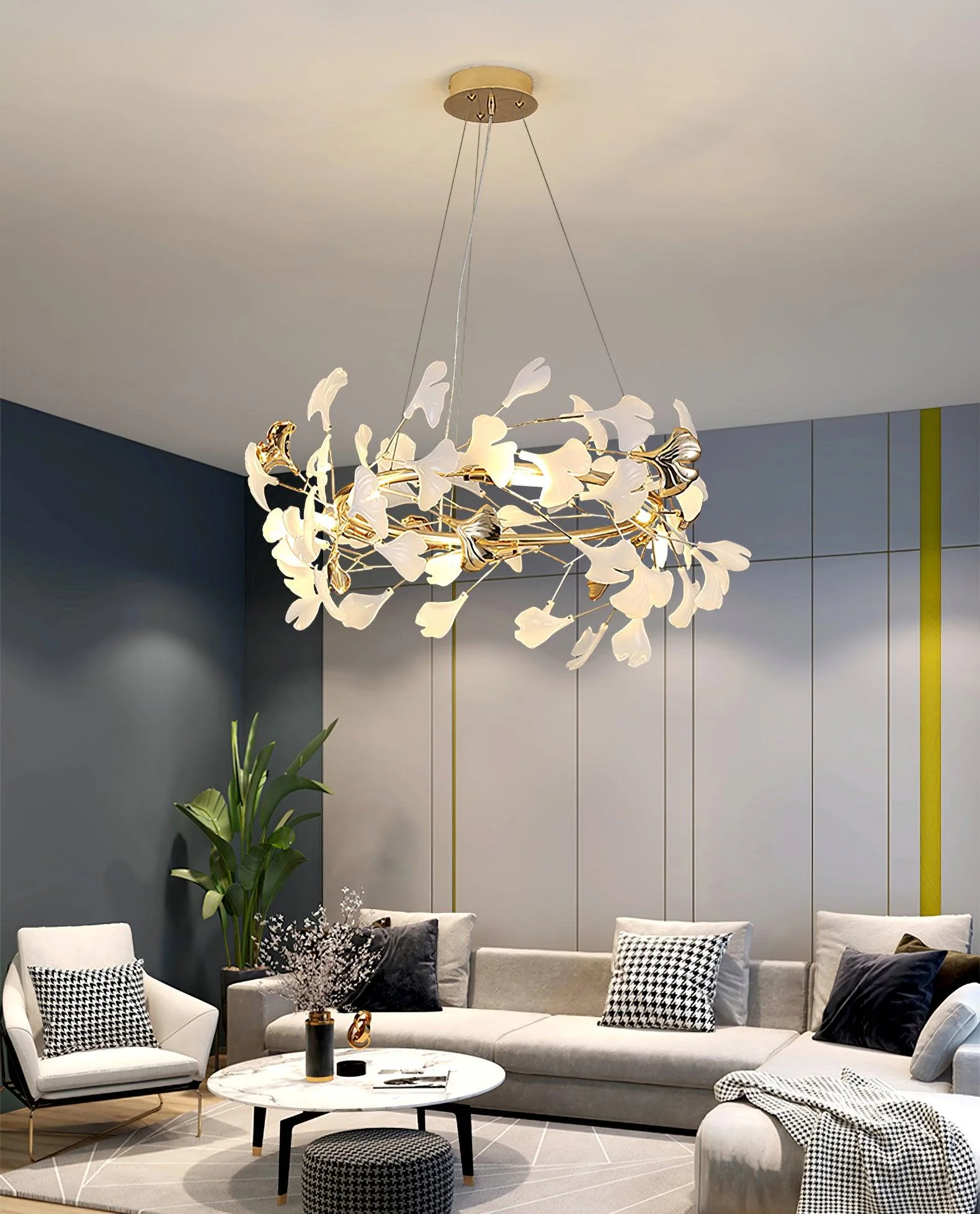 Gingko Chandelier U - Image 35