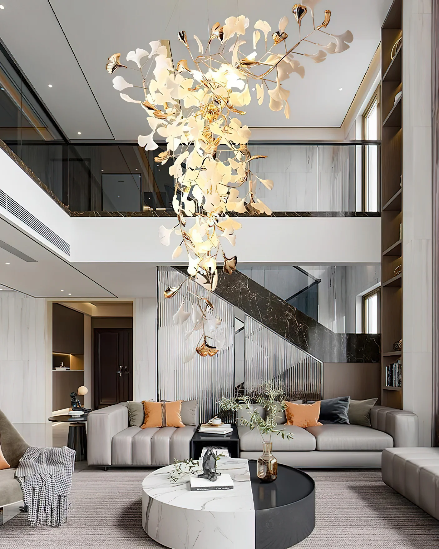 Ginkgo Tip Tlying Chandelier - Image 17