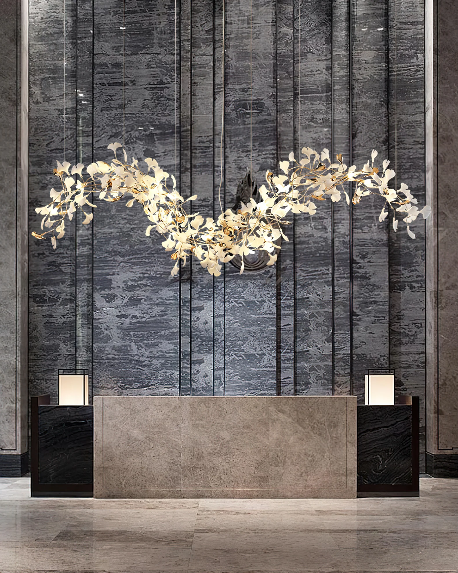 Ginkgo Tip Tlying Chandelier - Image 19