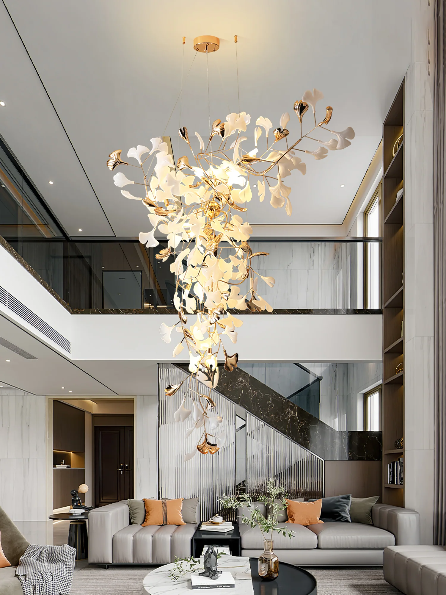 Ginkgo Tip Tlying Chandelier - Image 28