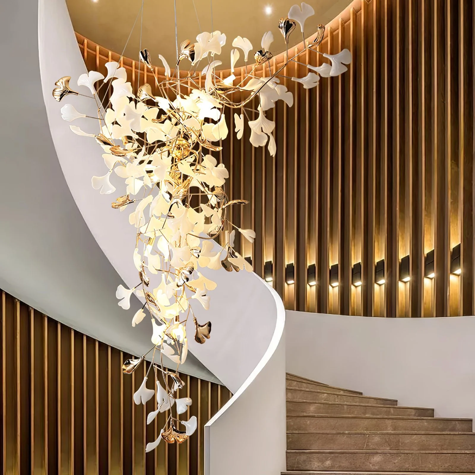 Ginkgo Tip Tlying Chandelier - Image 30