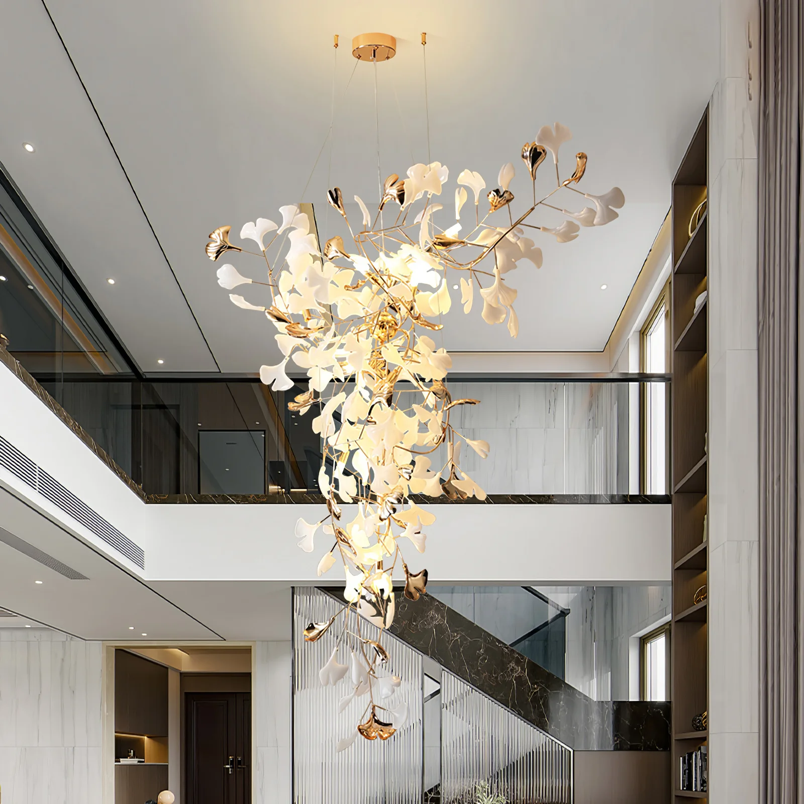 Ginkgo Tip Tlying Chandelier - Image 32