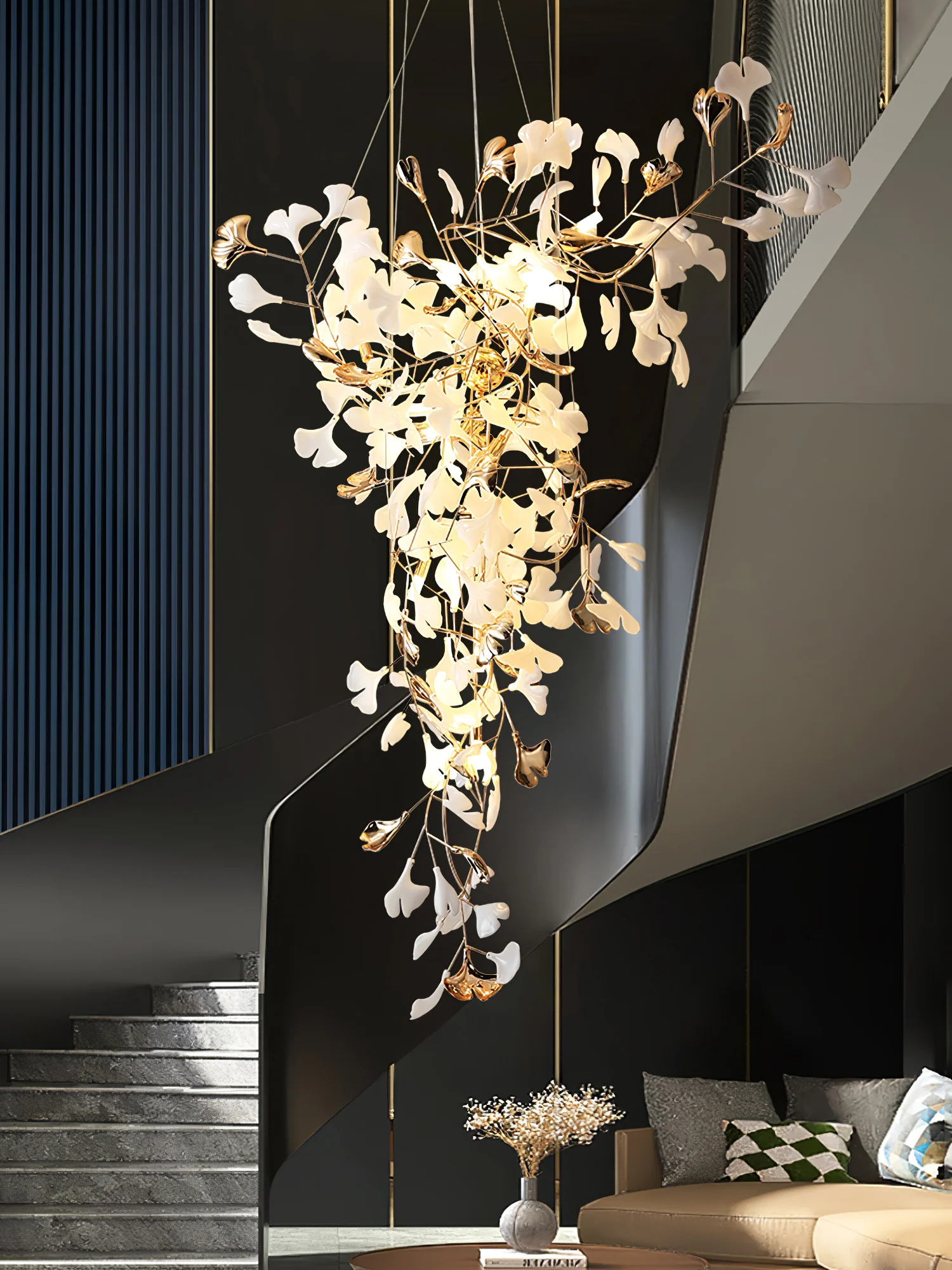 Ginkgo Tip Tlying Chandelier - Image 33