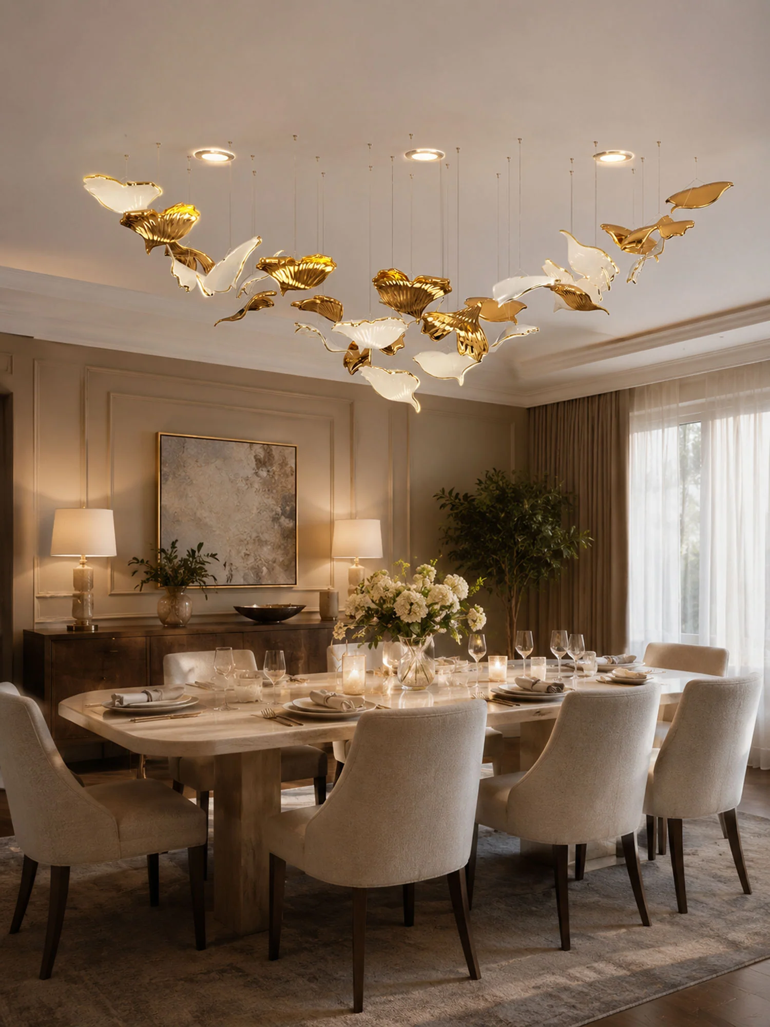 Ginkgo Tree Chandelier - Image 5