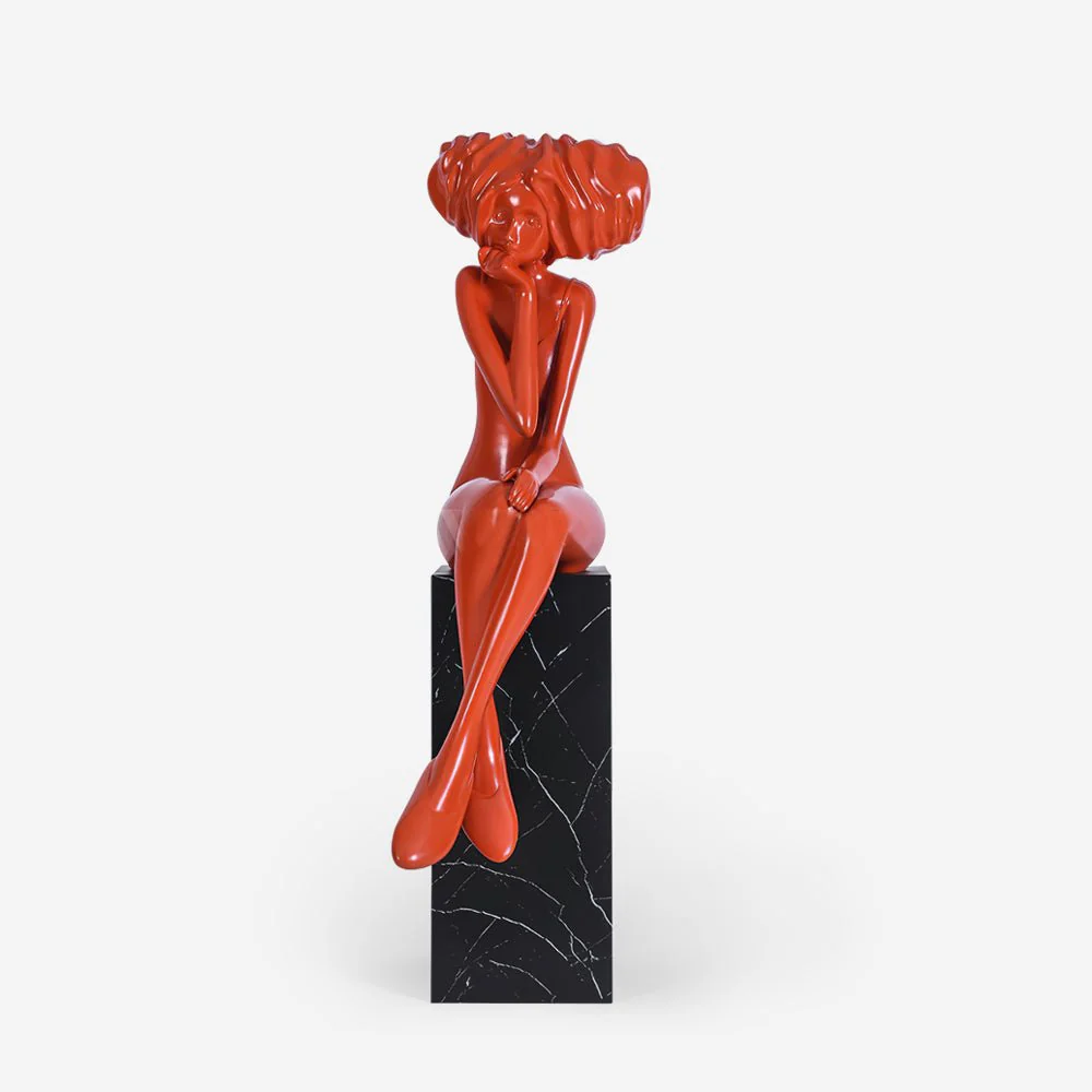Girl Meditate Sculpture Ornaments - Image 18