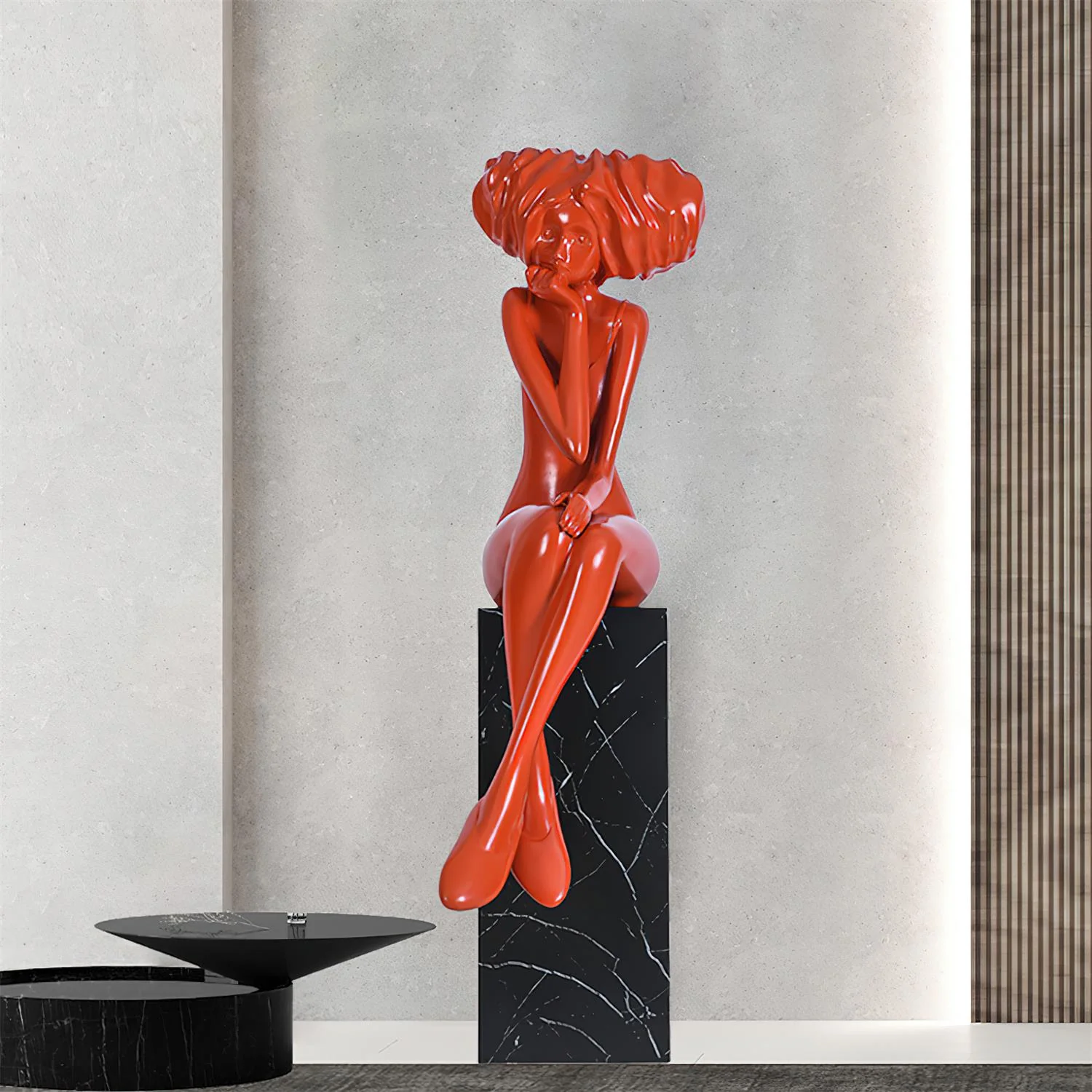 Girl Meditate Sculpture Ornaments - Image 52