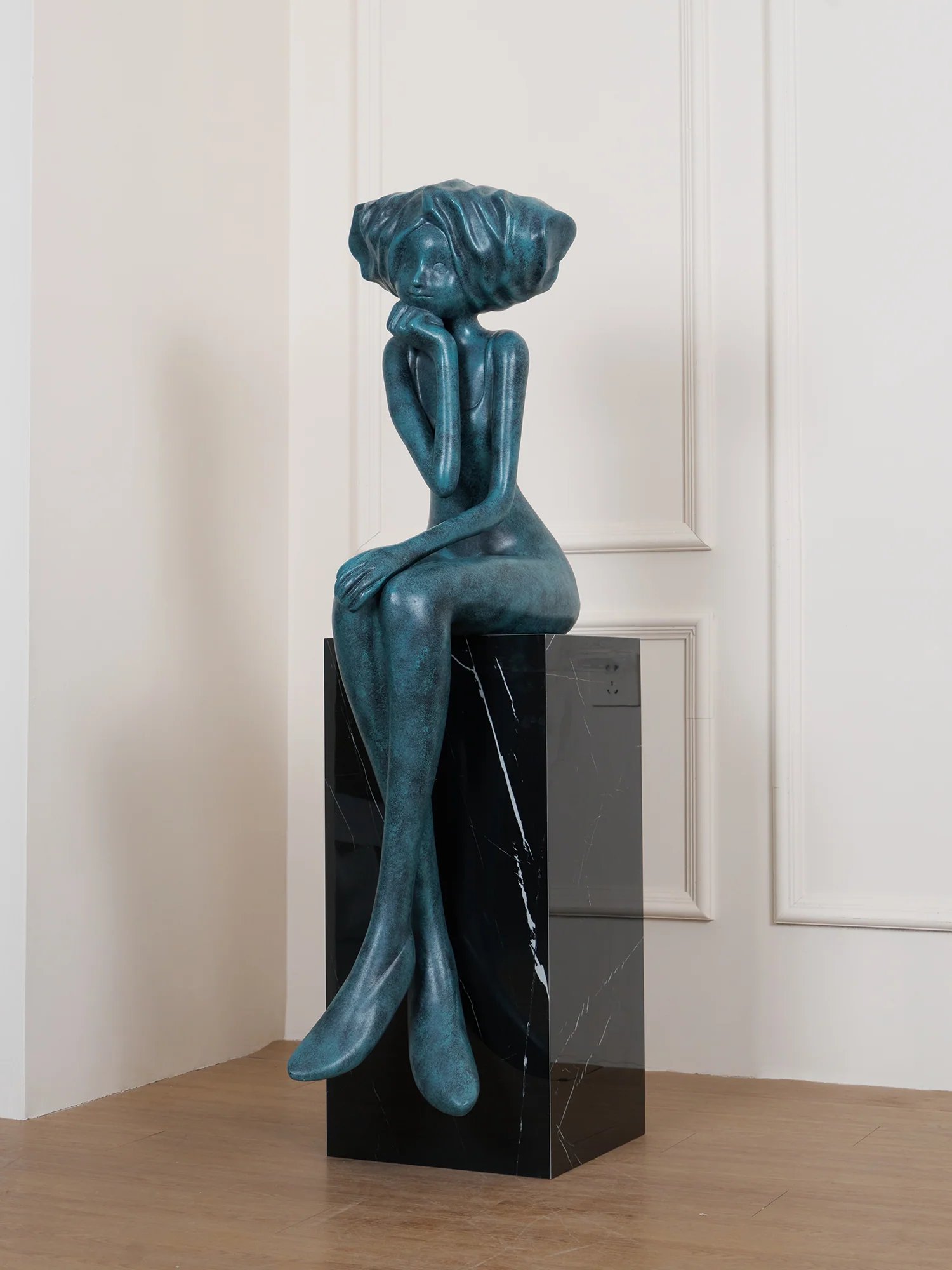 Girl Meditate Sculpture Ornaments - Image 60