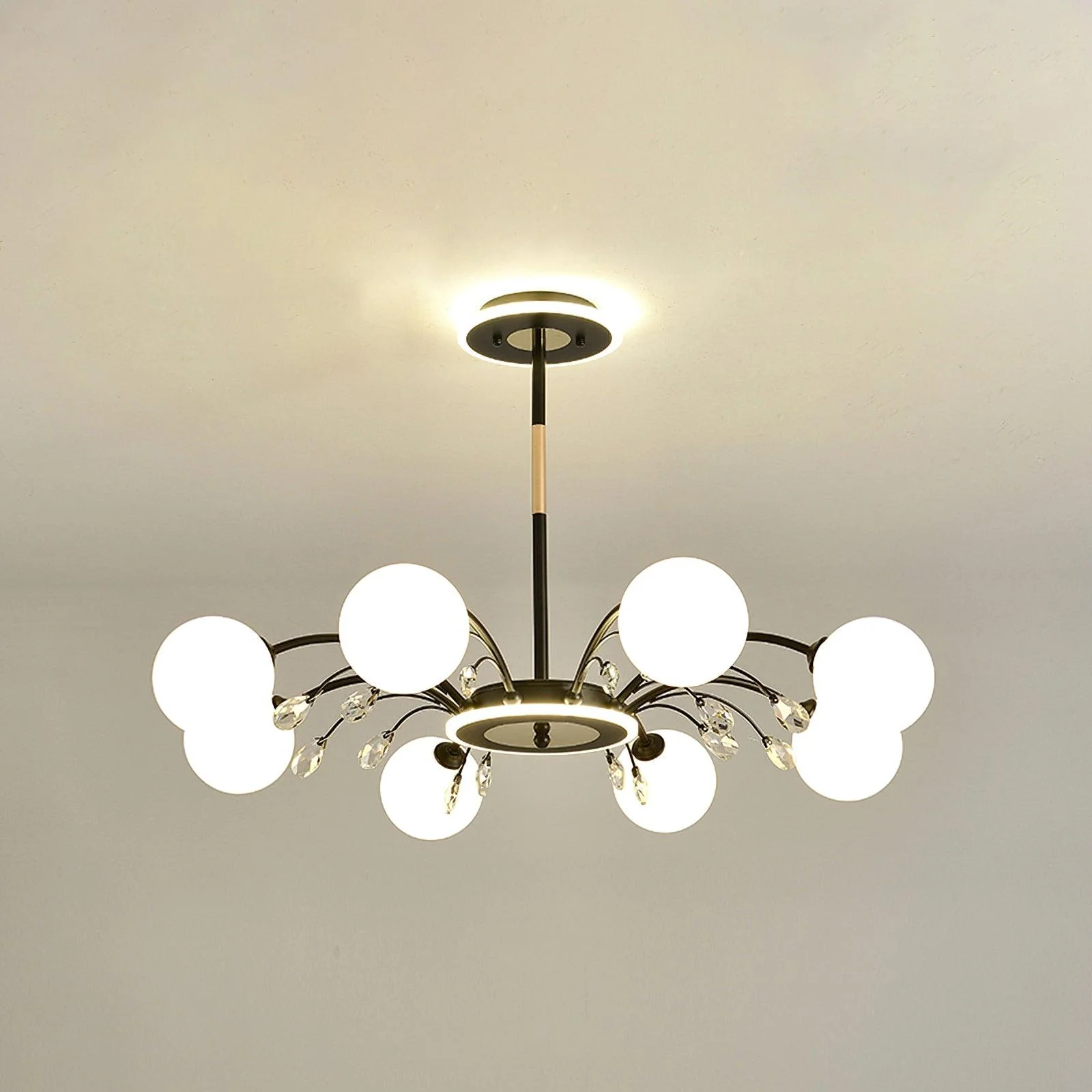 Glamorous Glass Raindrop Chandeliers - Image 15