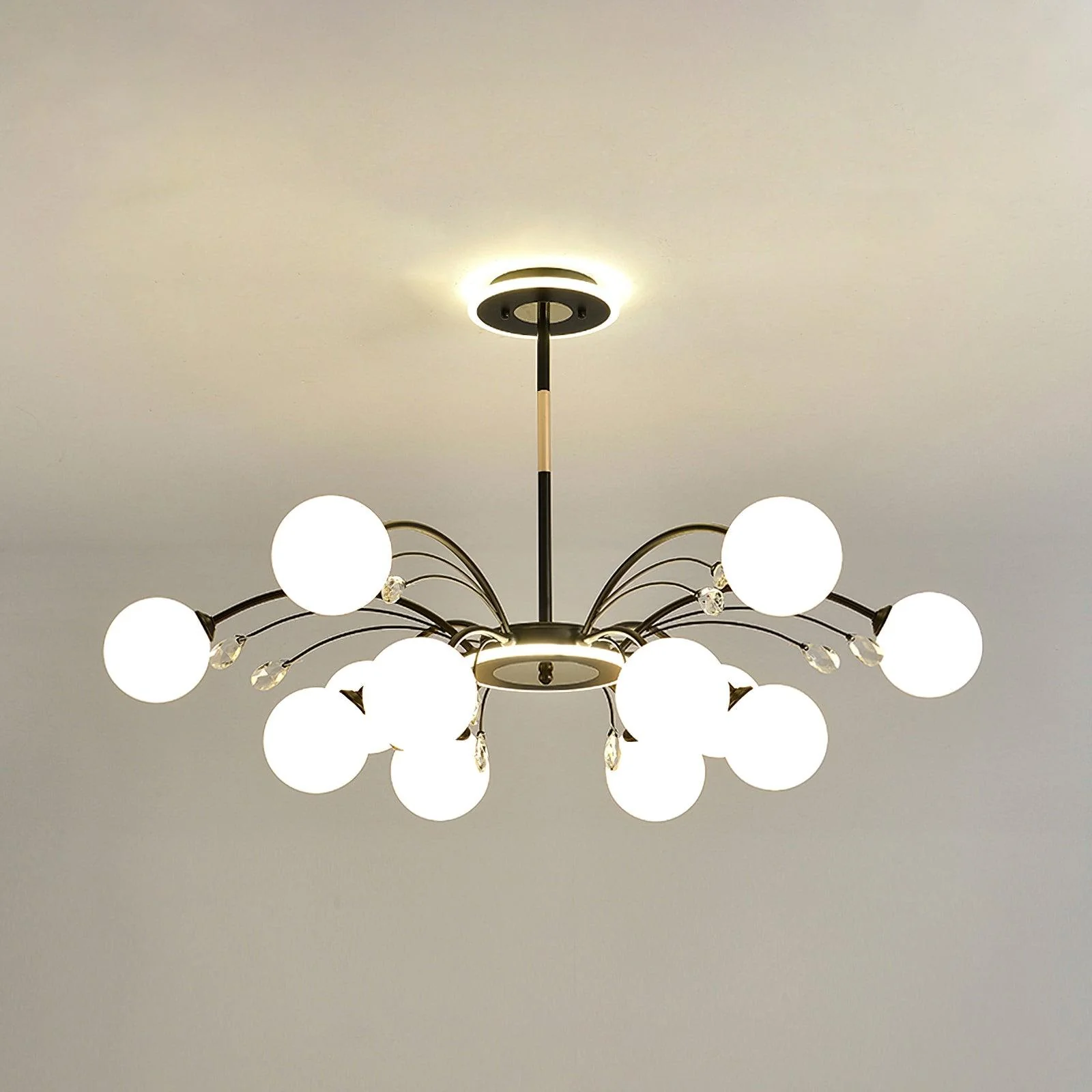 Glamorous Glass Raindrop Chandeliers - Image 17