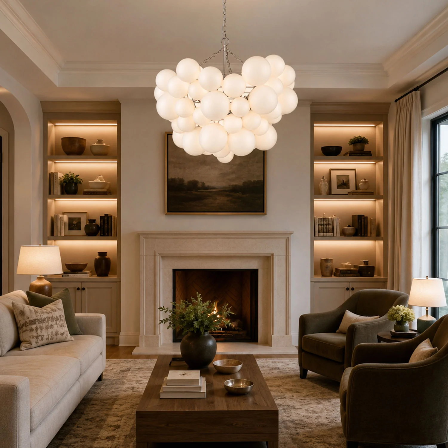 Glass Ball Bubble Chandelier - Image 10