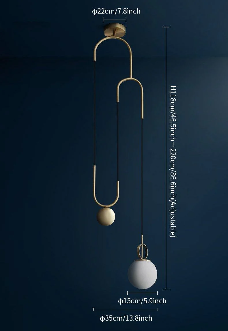 Glass Ball Pendant Lamp - Image 8