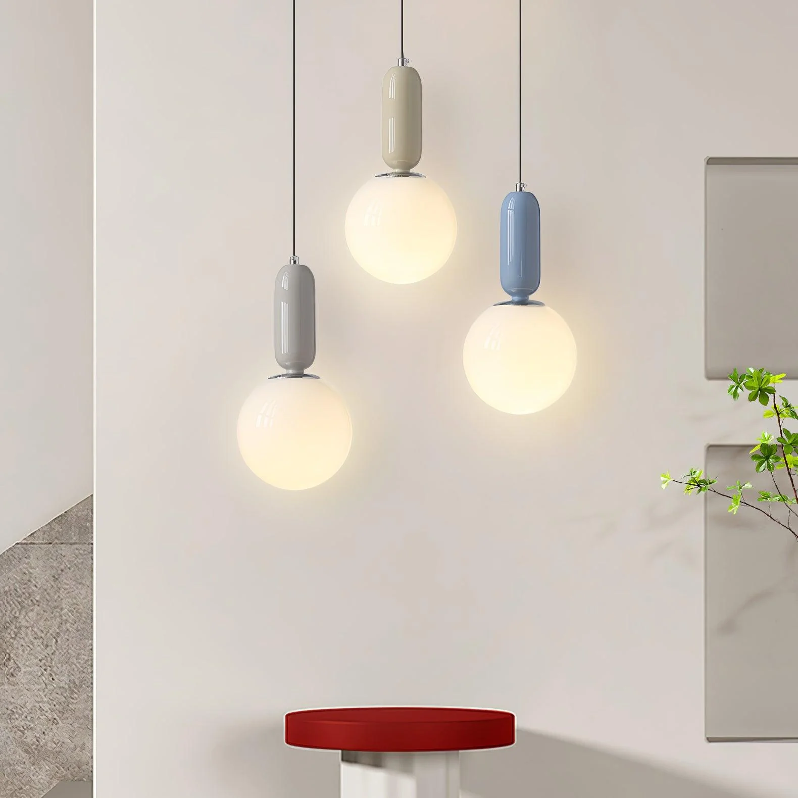 Glass Globe Ball Pendant Light - Image 3