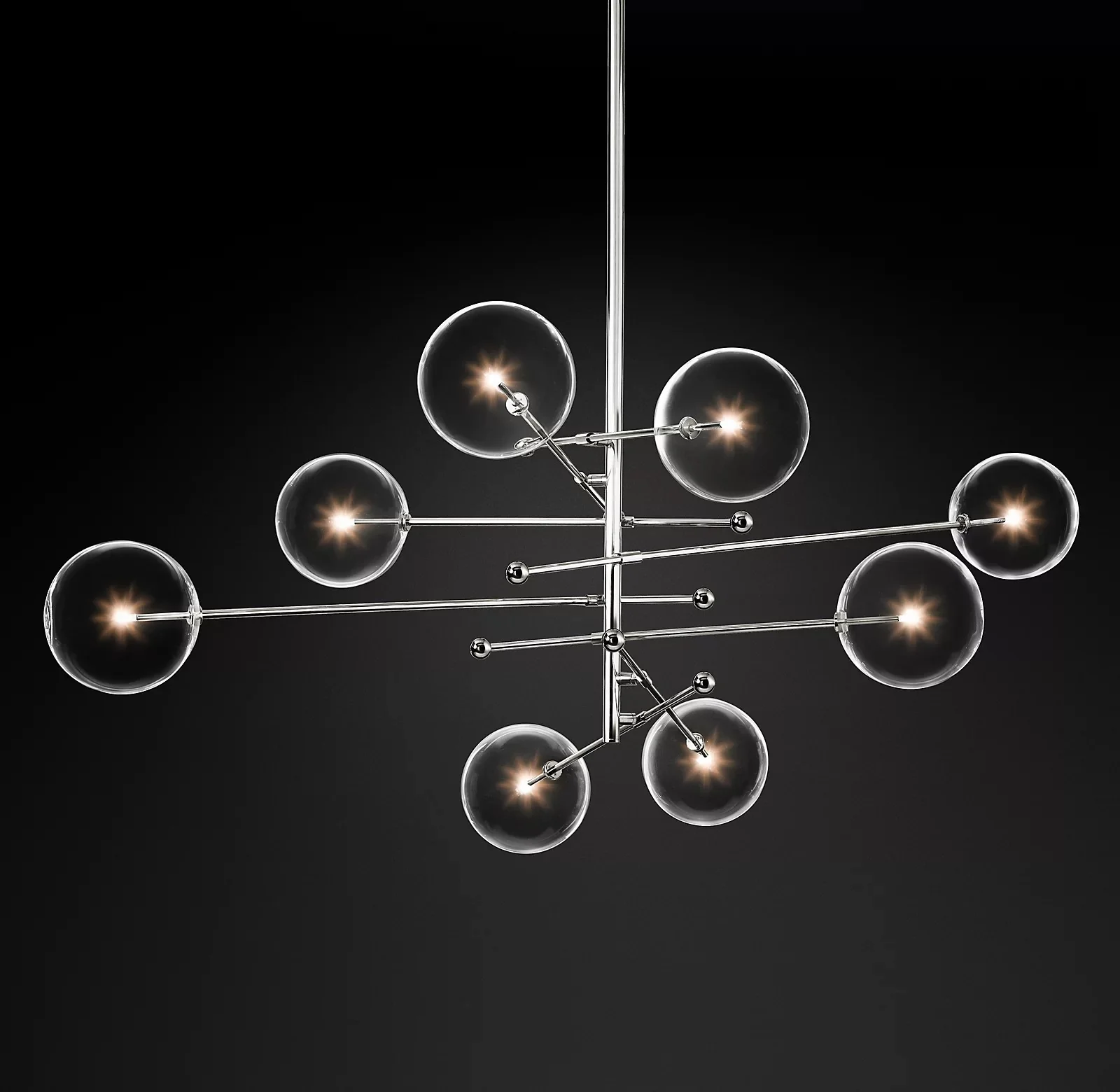 Glass Globe Mobile Chandelier - Image 48