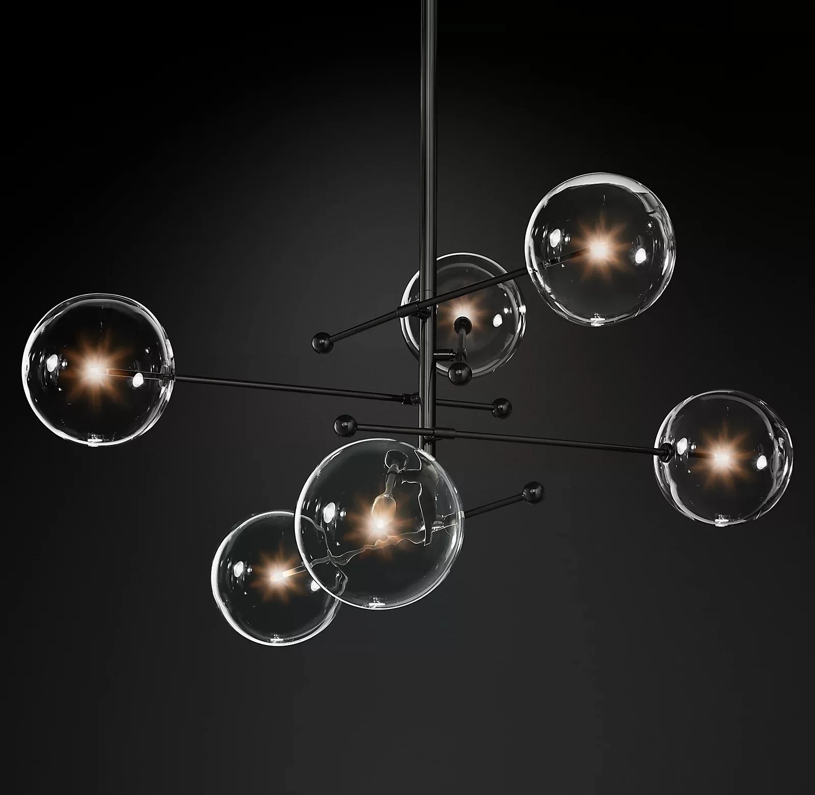 Glass Globe Mobile Chandelier - Image 49