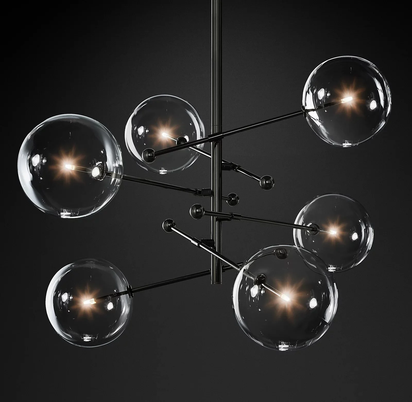 Glass Globe Mobile Chandelier - Image 51