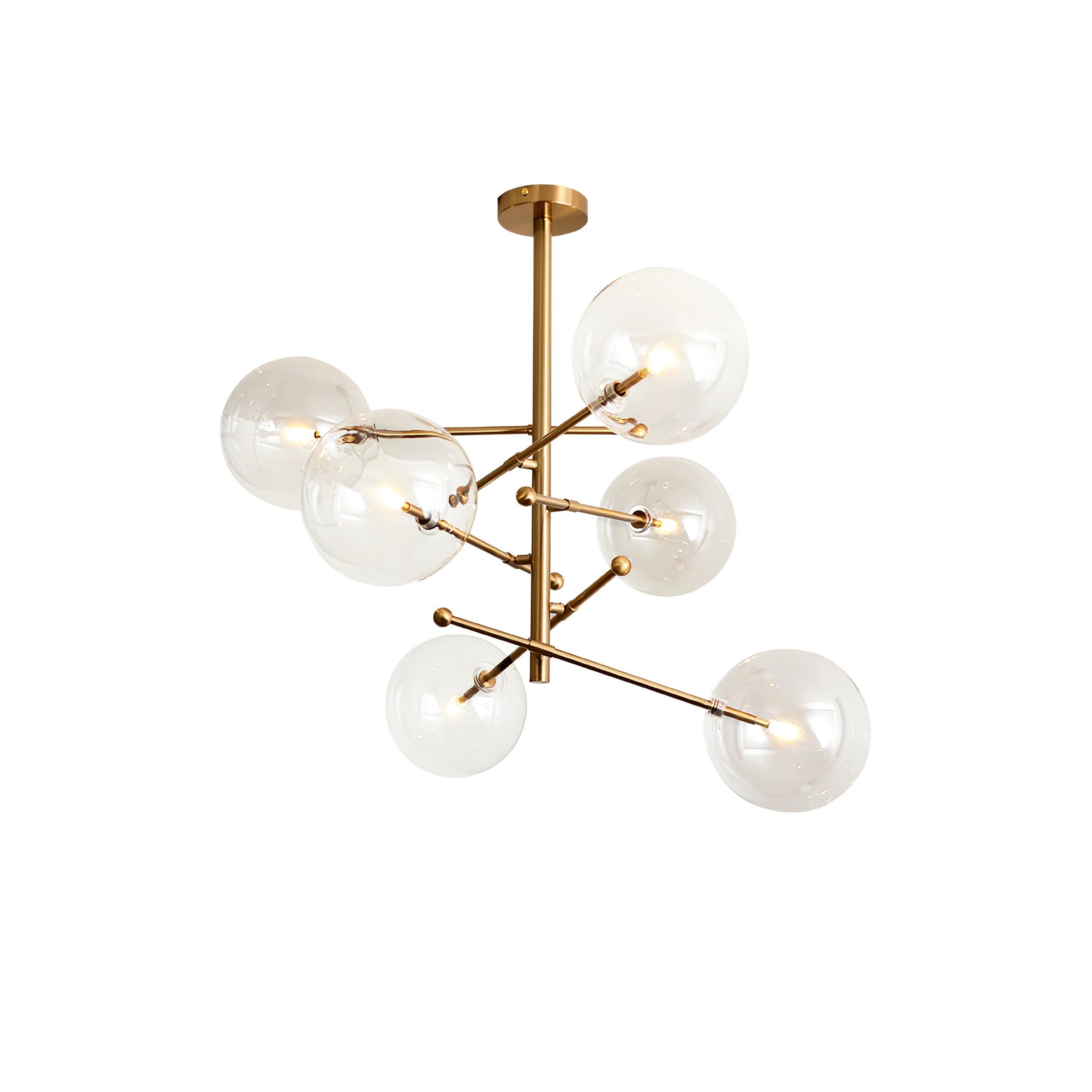 Glass Globe Mobile Chandelier - Image 61