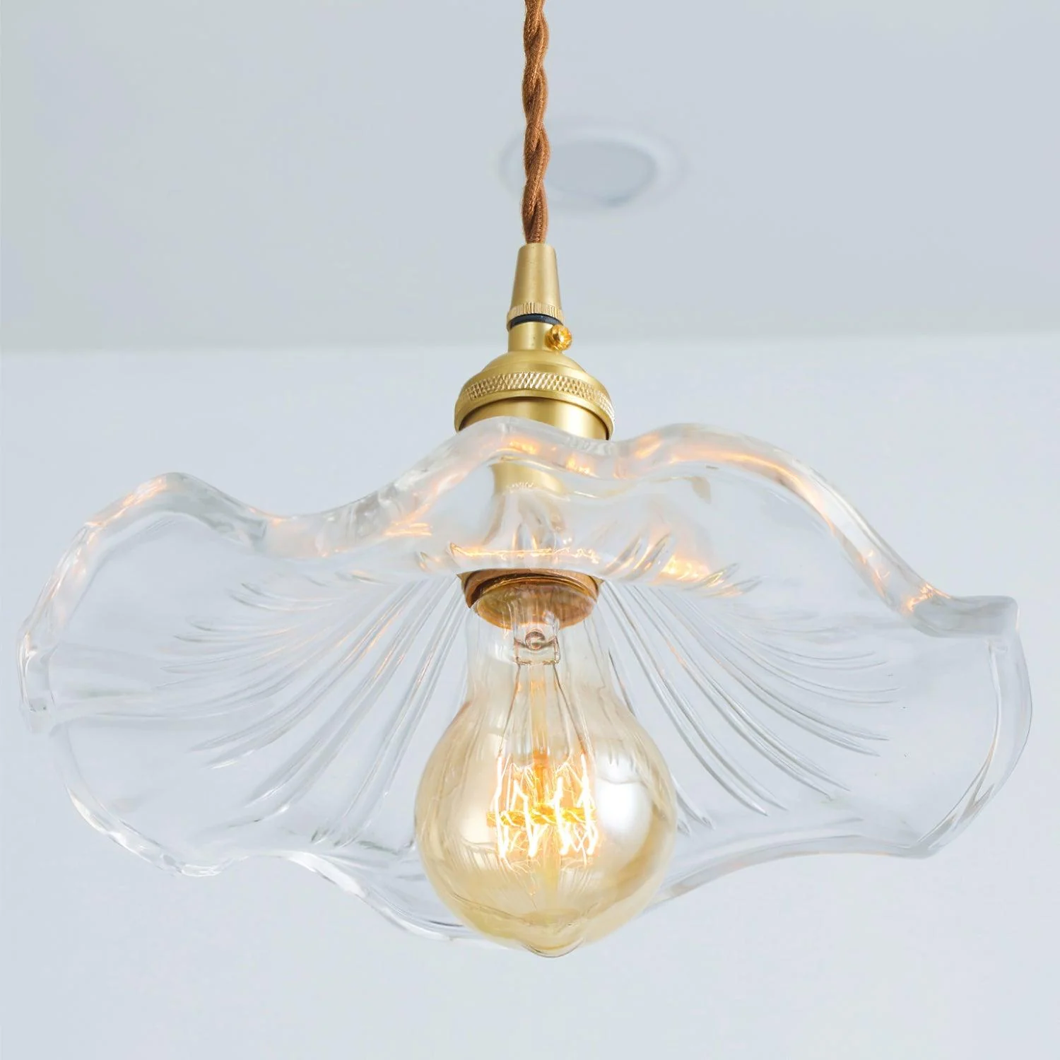 Glass Hibiscus Flower Swag Light - Image 20