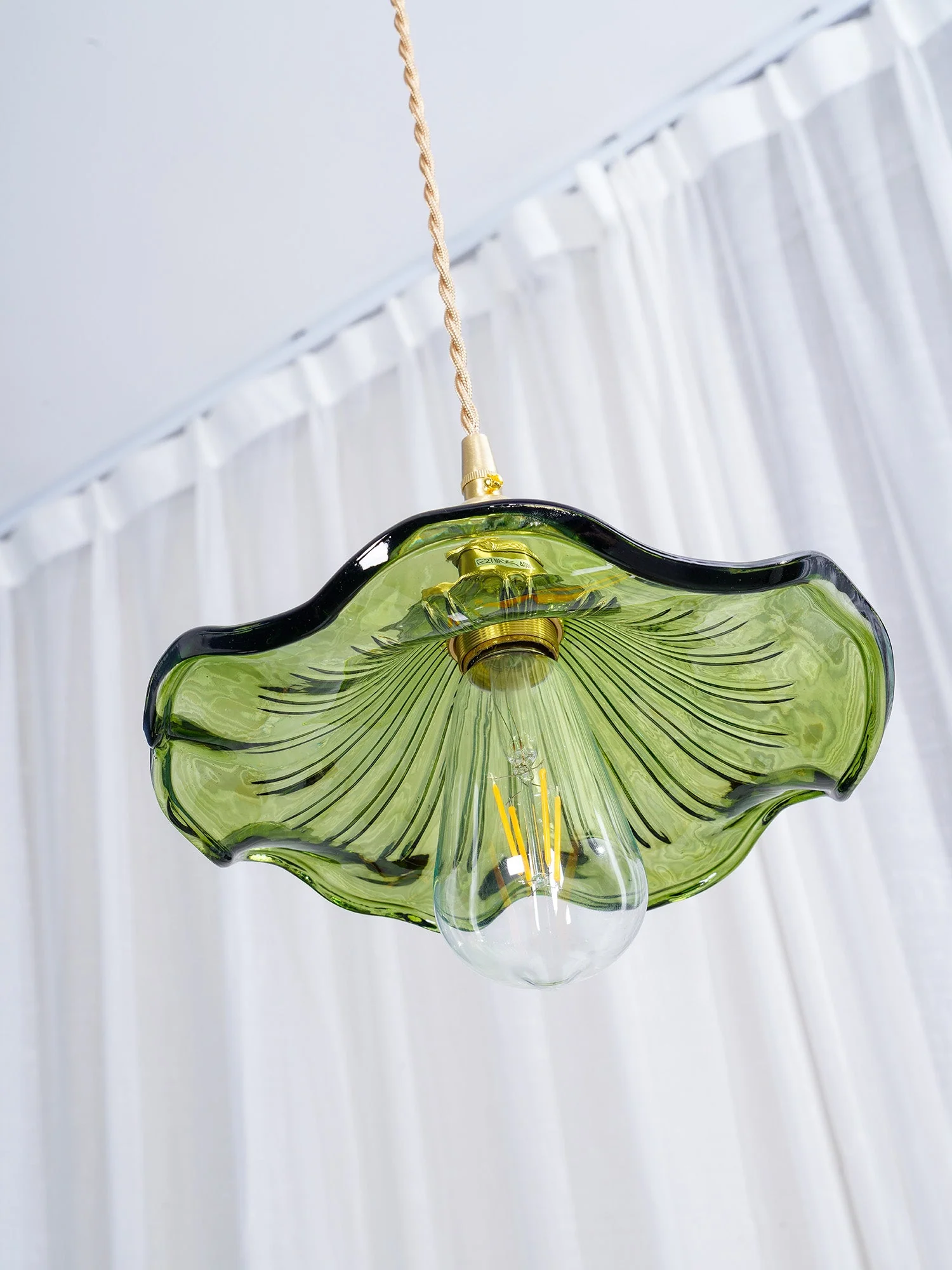 Glass Hibiscus Flower Swag Light - Image 21