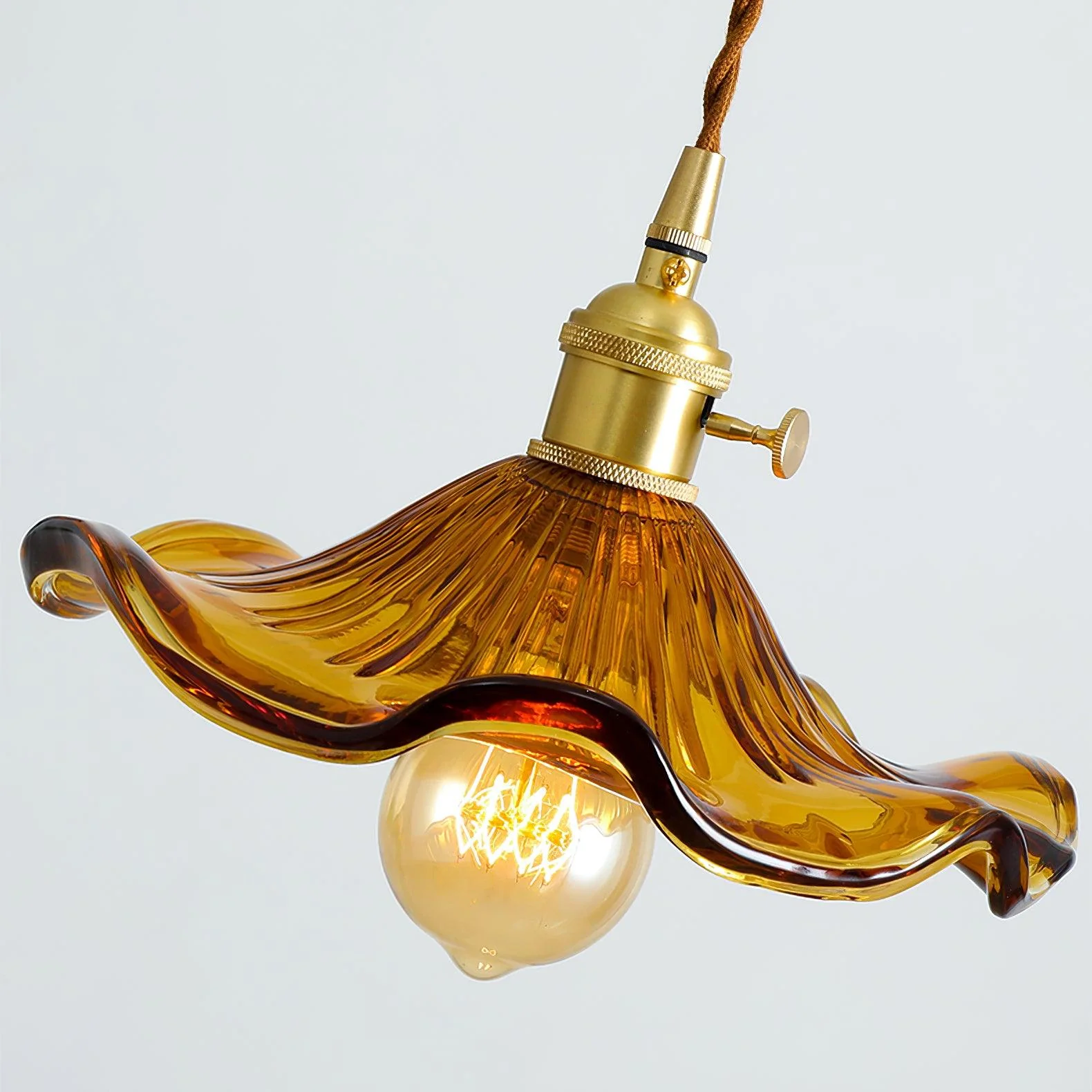 Glass Hibiscus Flower Swag Light - Image 24