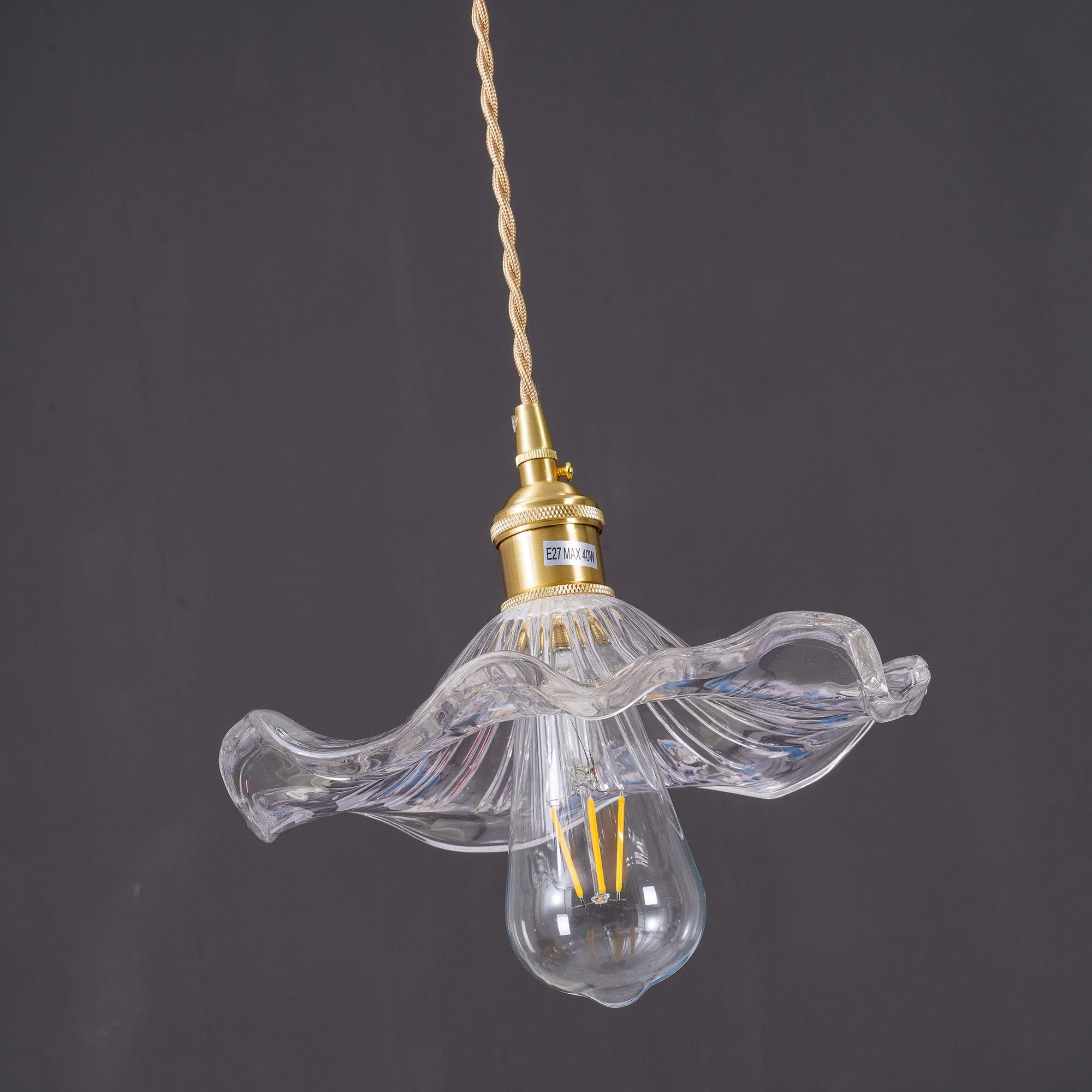 Glass Hibiscus Flower Swag Light - Image 28