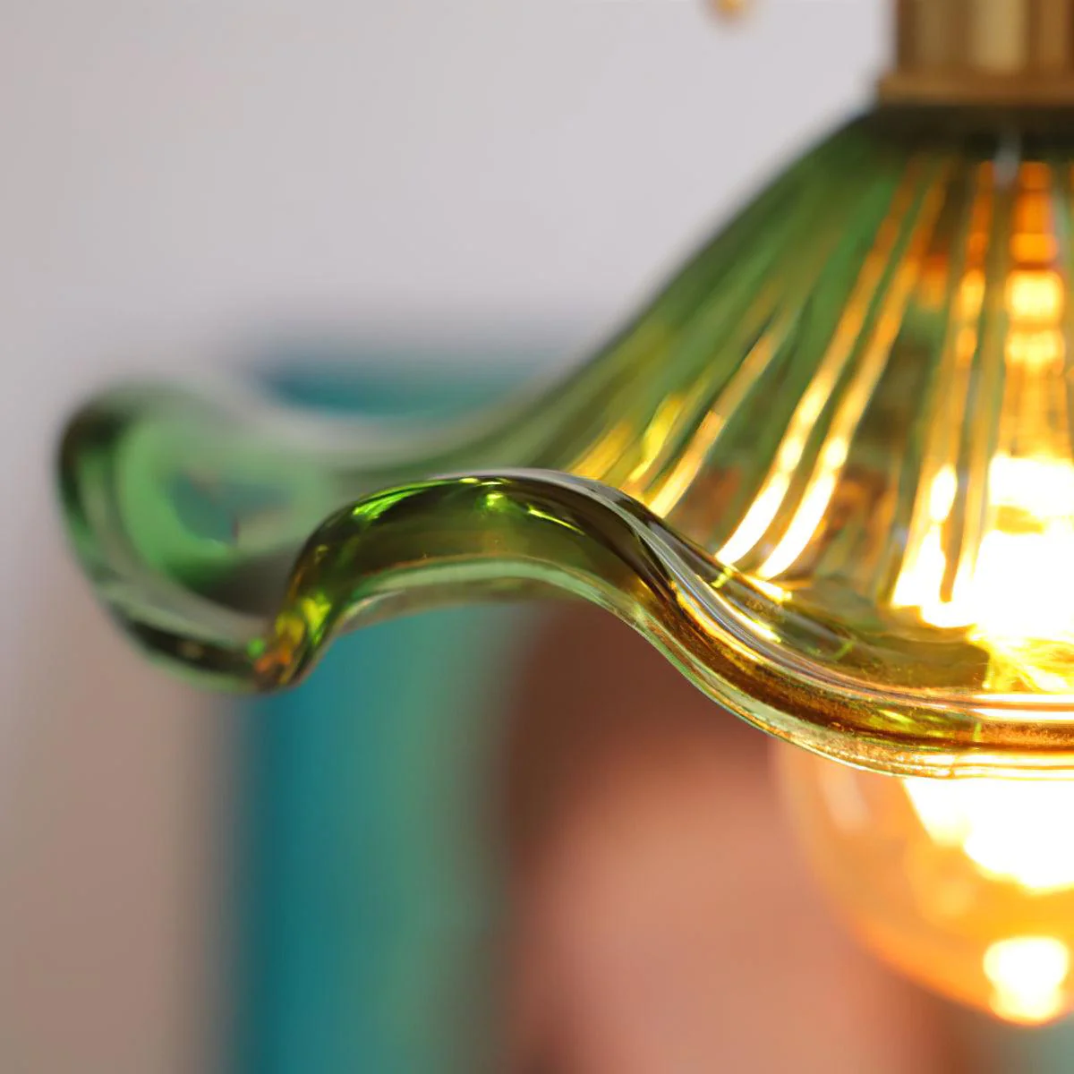 Glass Hibiscus Flower Swag Light - Image 31