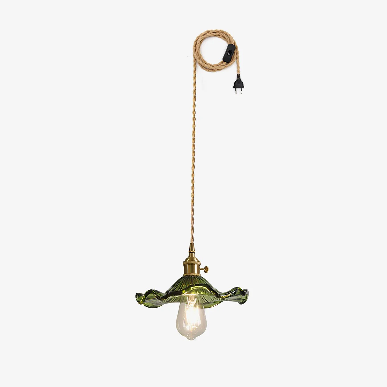 Glass Hibiscus Flower Swag Light - Image 36