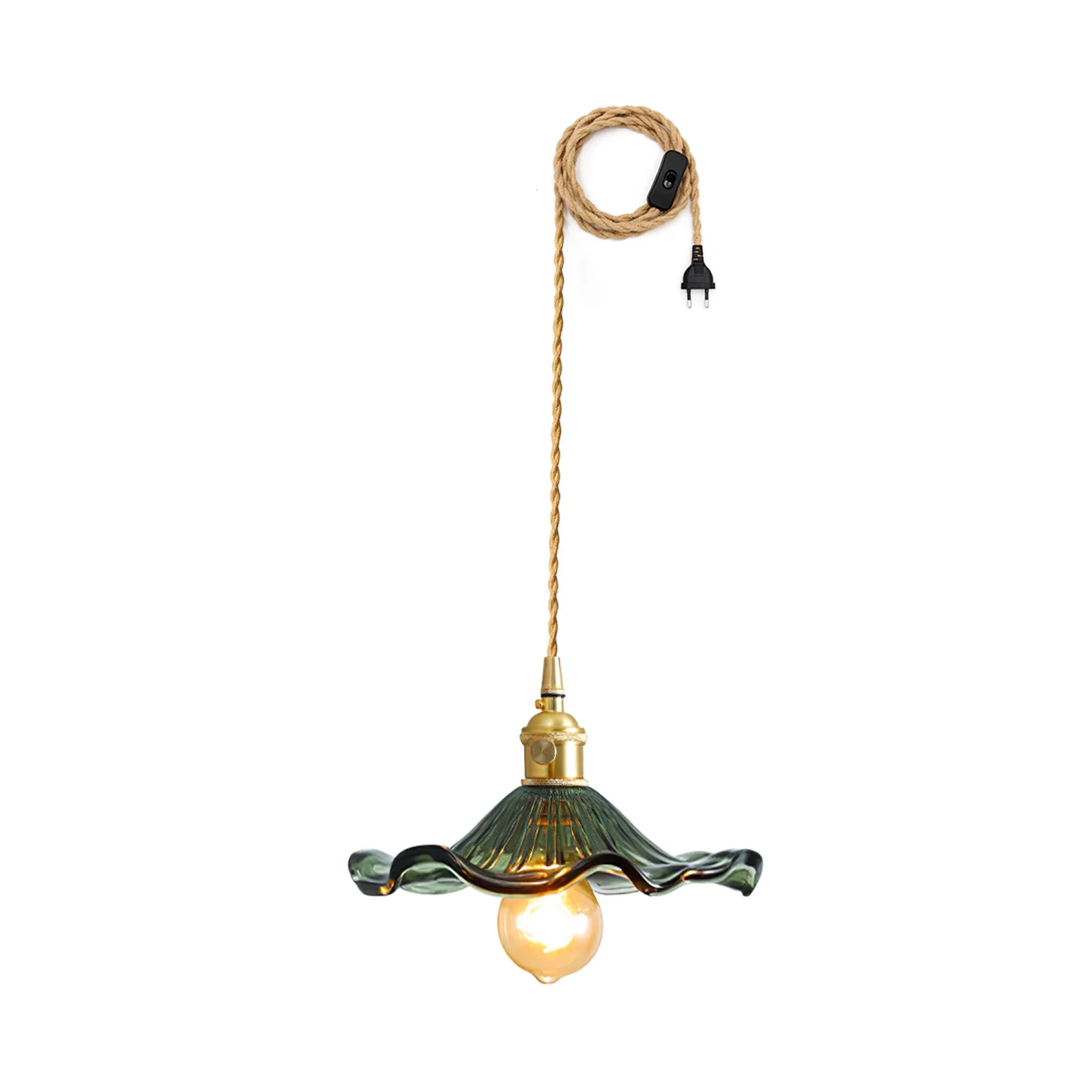 Glass Hibiscus Flower Swag Light - Image 47
