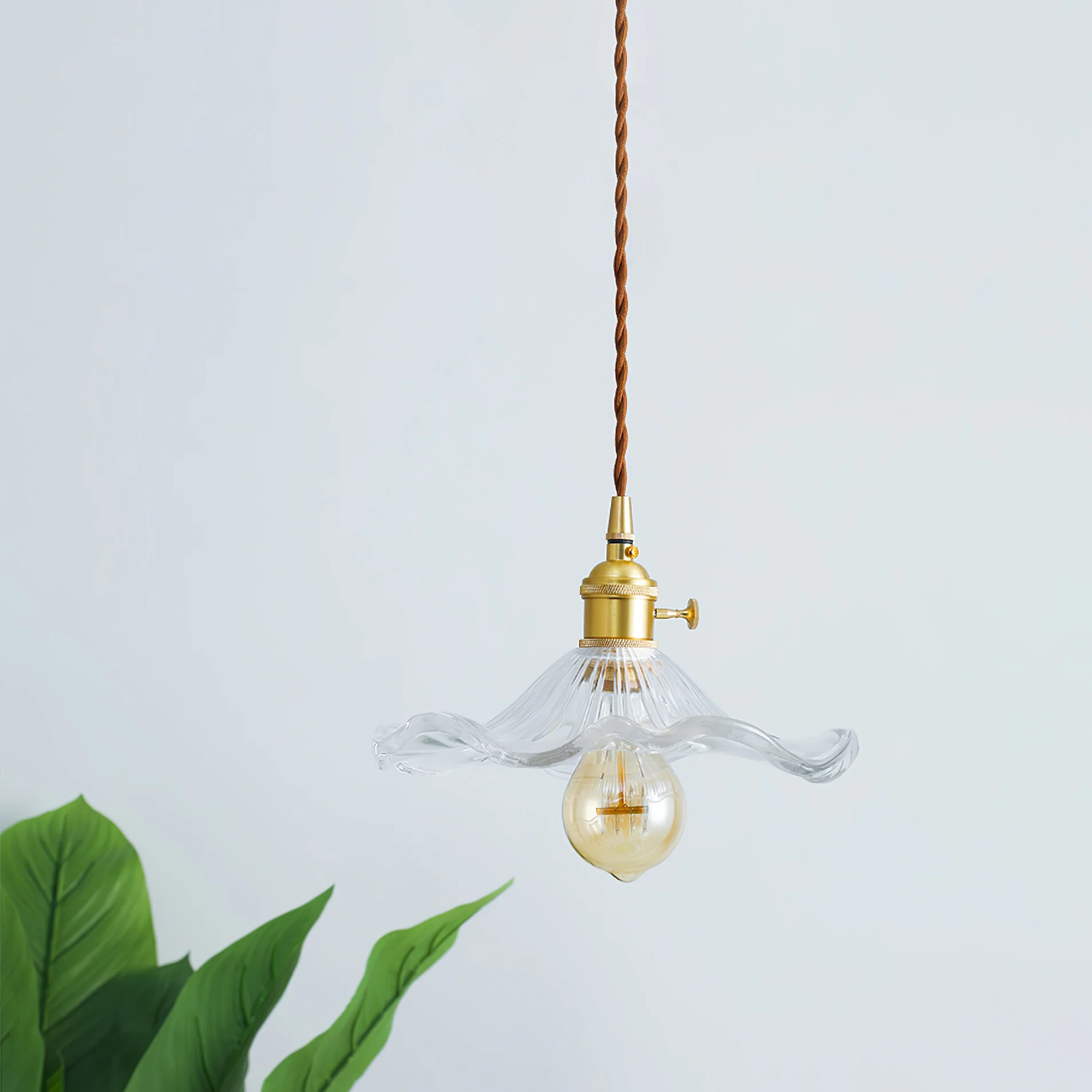 Glass Hibiscus Flower Swag Light - Image 52
