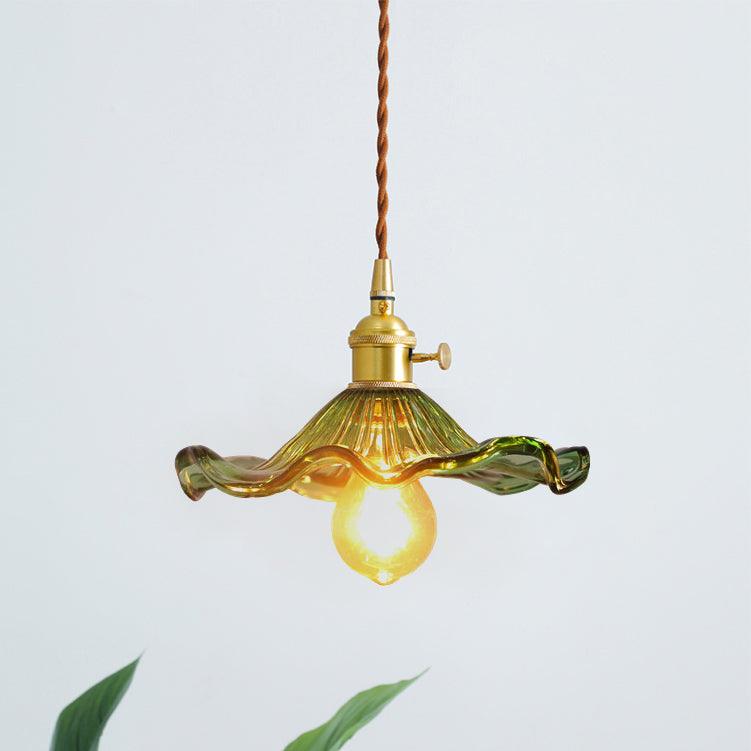 Glass Hibiscus Flower Swag Light - Image 8