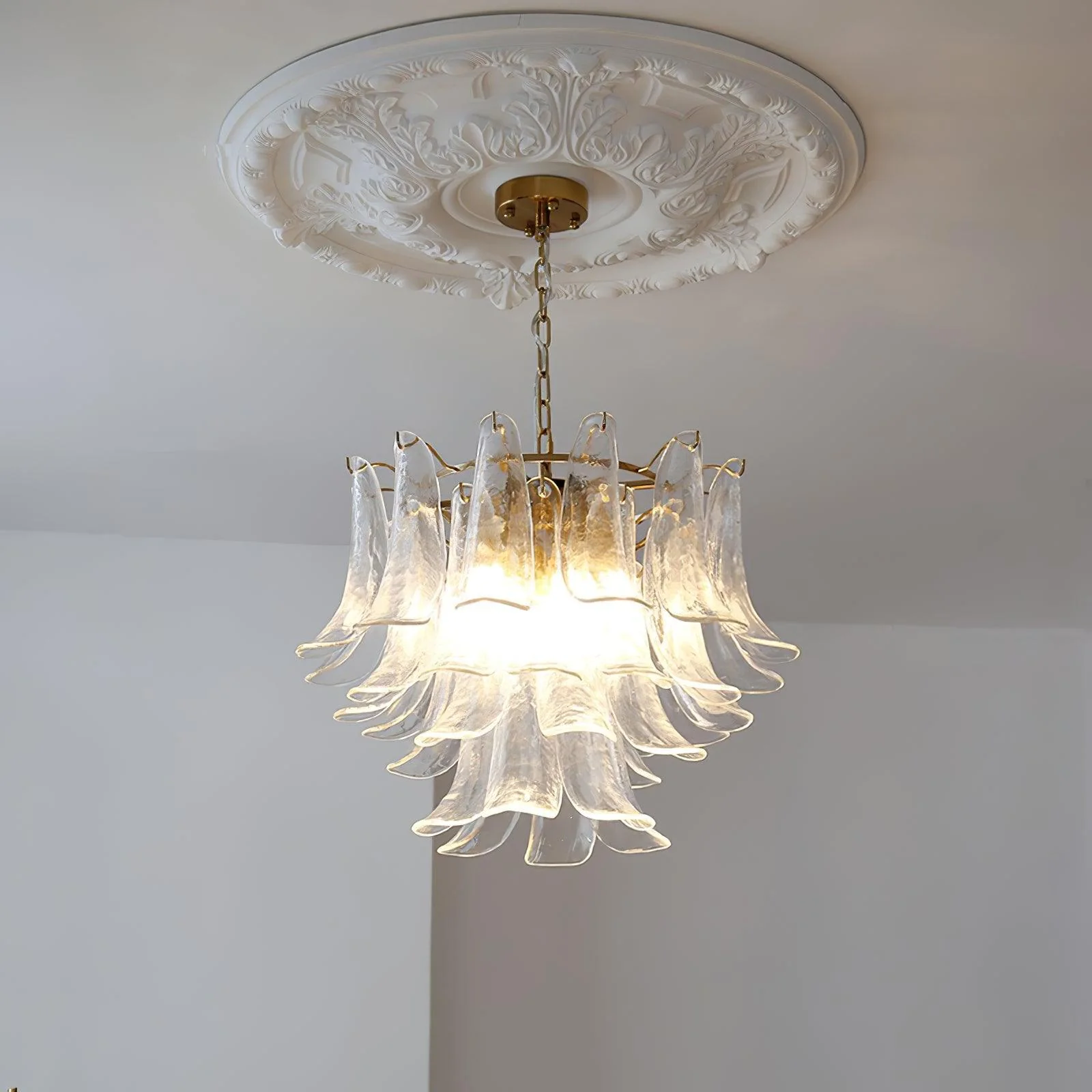 Murano Glass Leaf Chandelier - Image 40