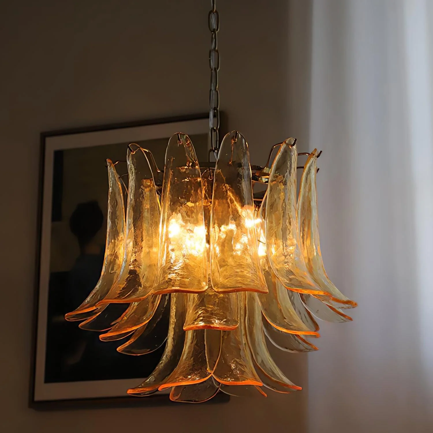 Murano Glass Leaf Chandelier - Image 41