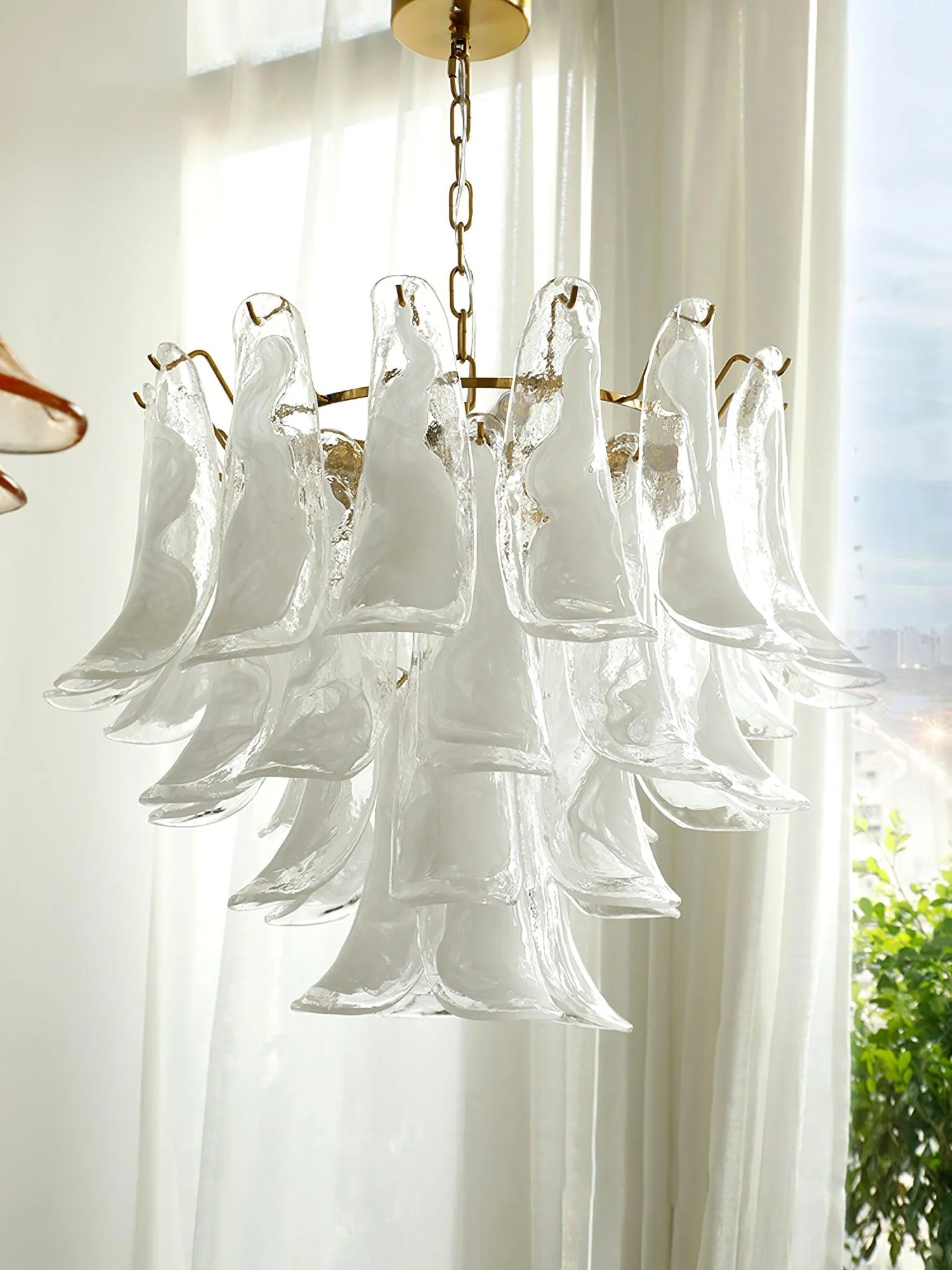 Murano Glass Leaf Chandelier - Image 42