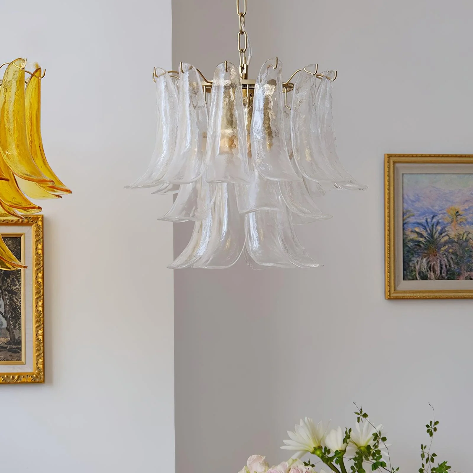 Murano Glass Leaf Chandelier - Image 45