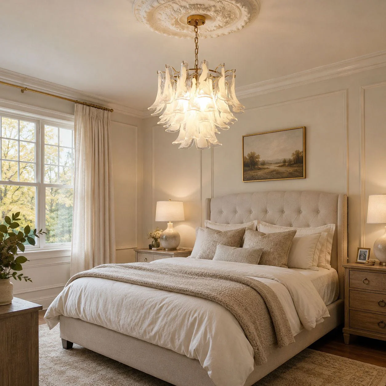 Murano Glass Leaf Chandelier - Image 7